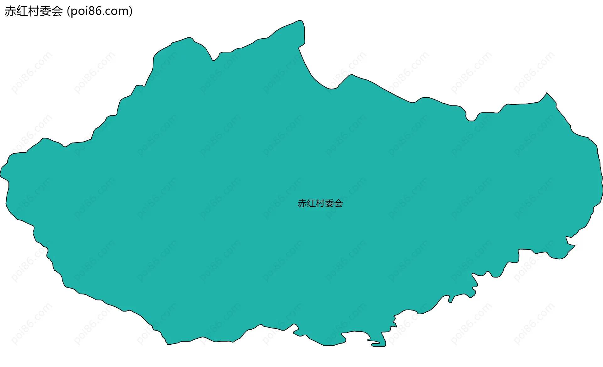 赤红村委会边界地图