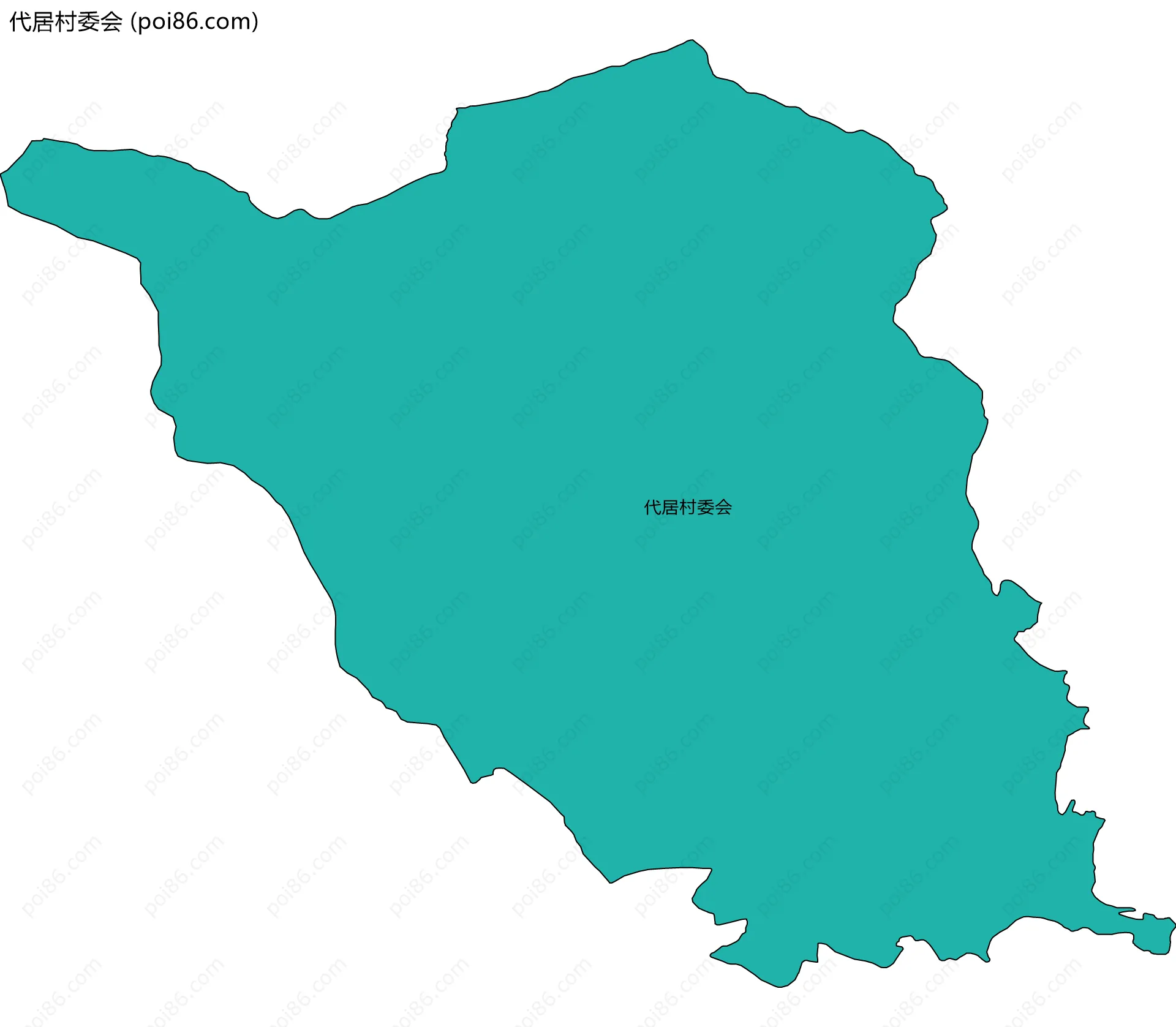 代居村委会边界地图