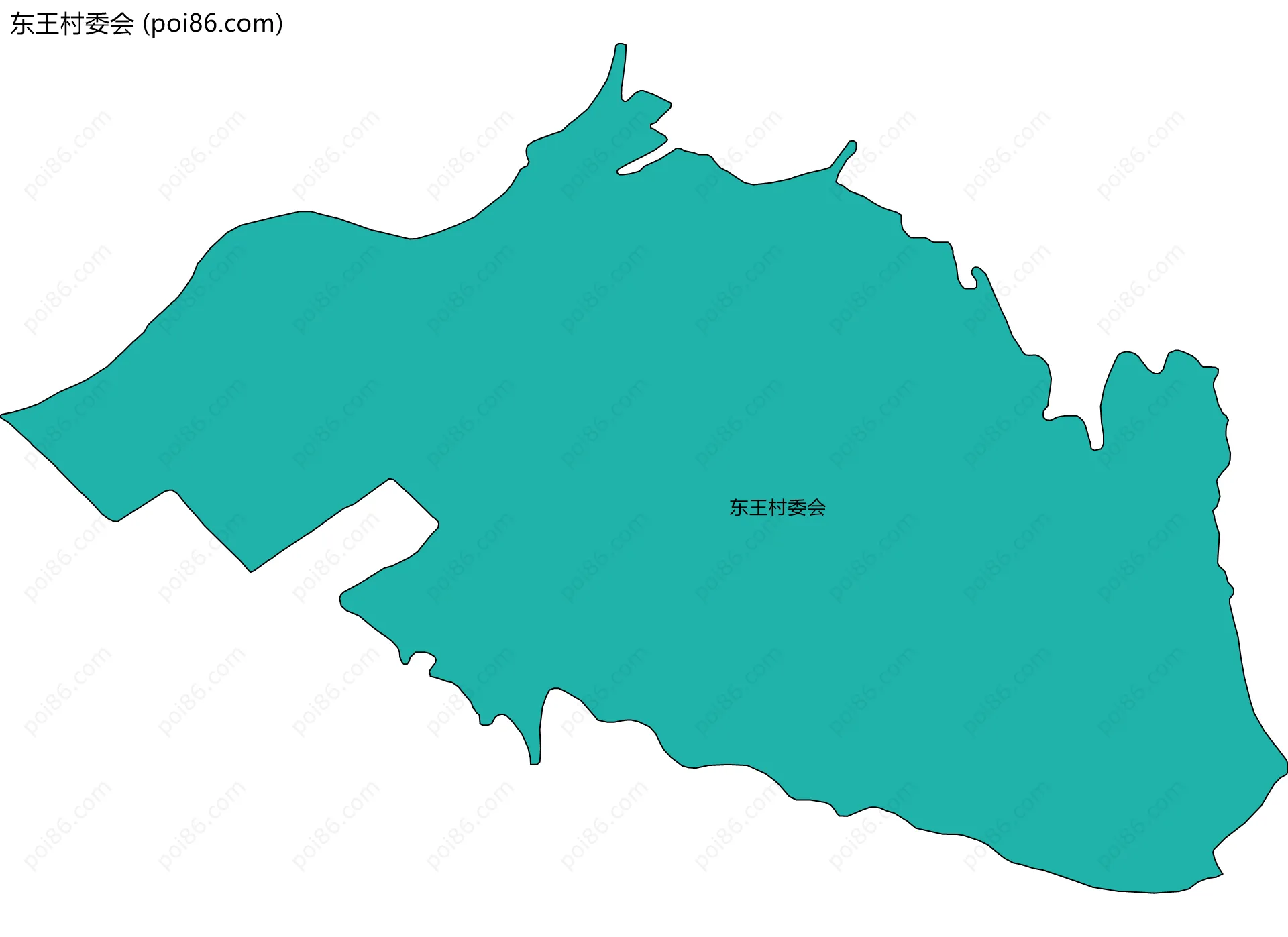 东王村委会边界地图