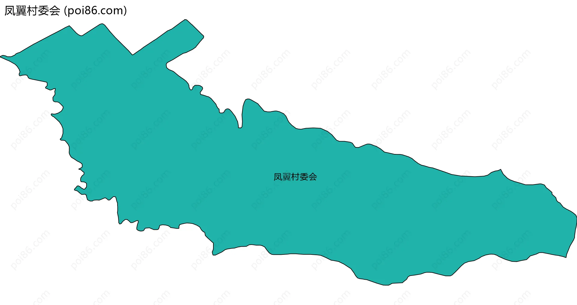 凤翼村委会边界地图