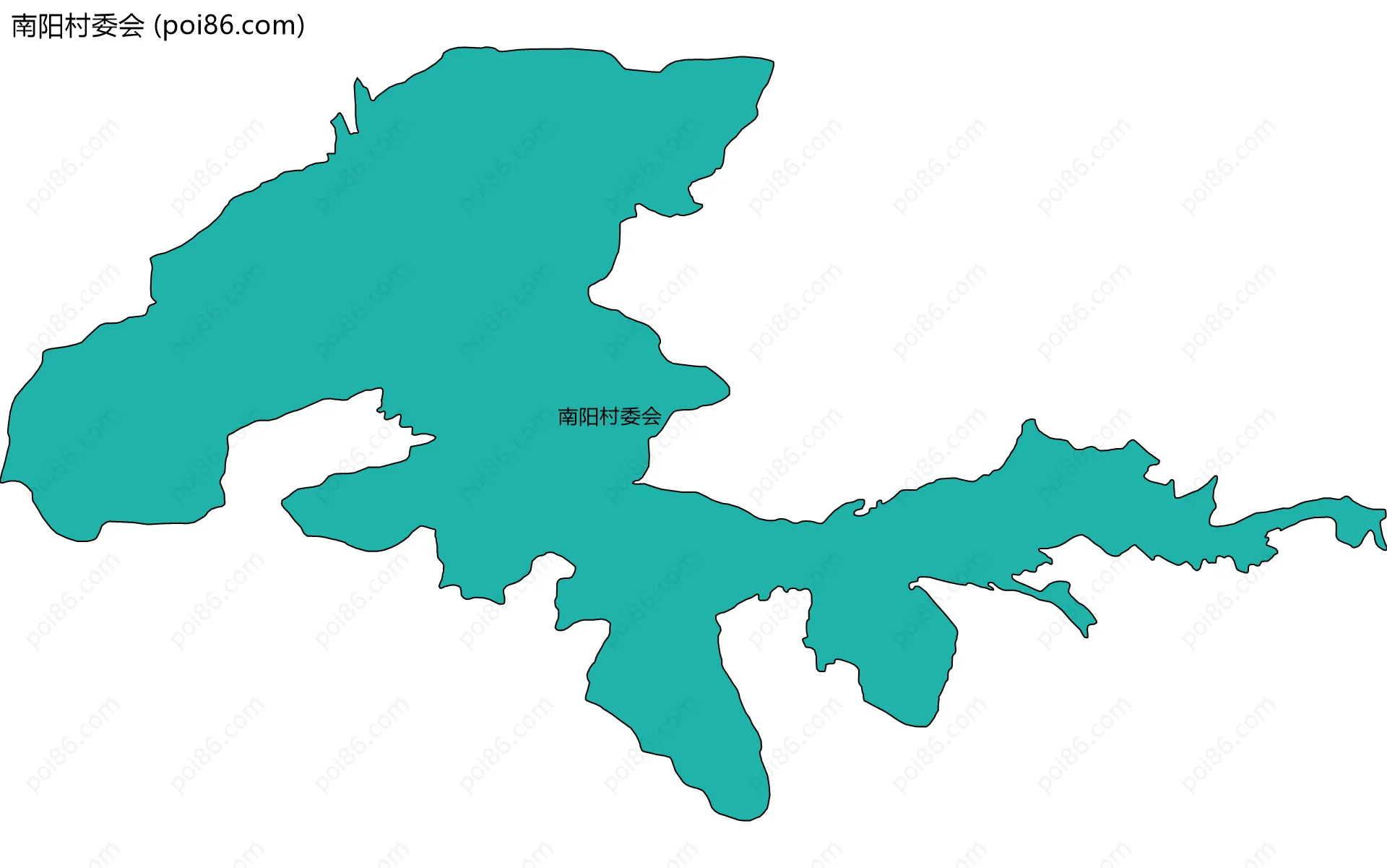 南阳村委会边界地图
