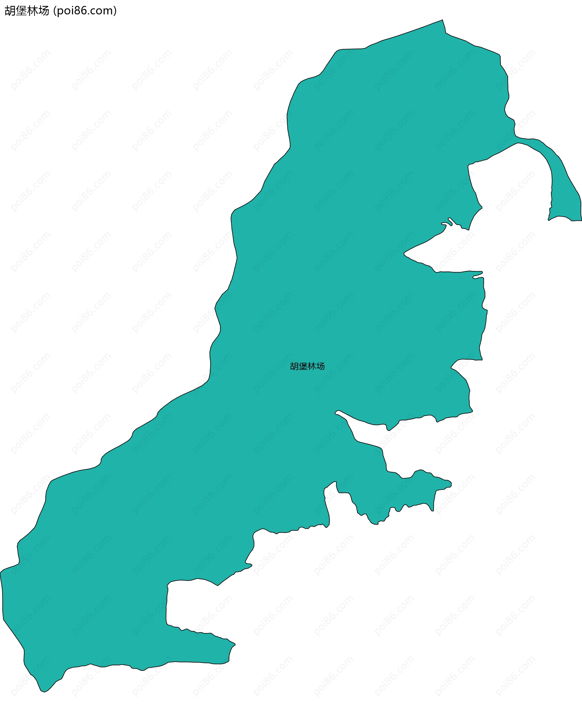 胡堡林场边界地图