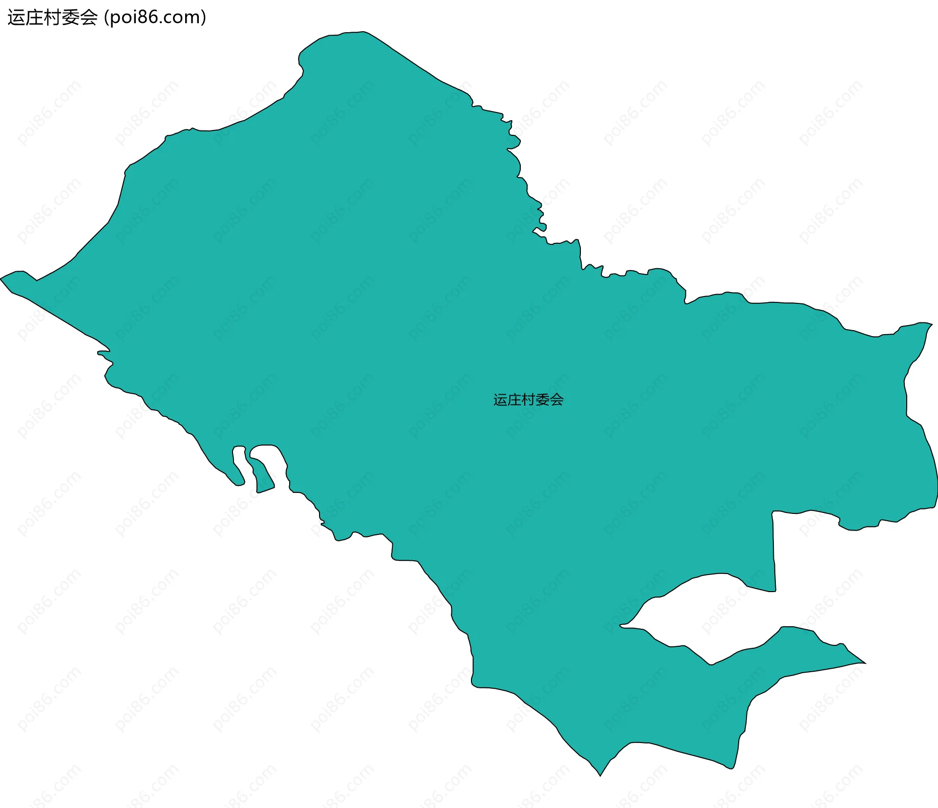 运庄村委会边界地图