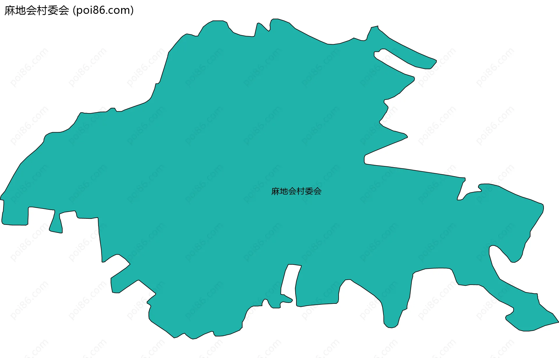 麻地会村委会边界地图