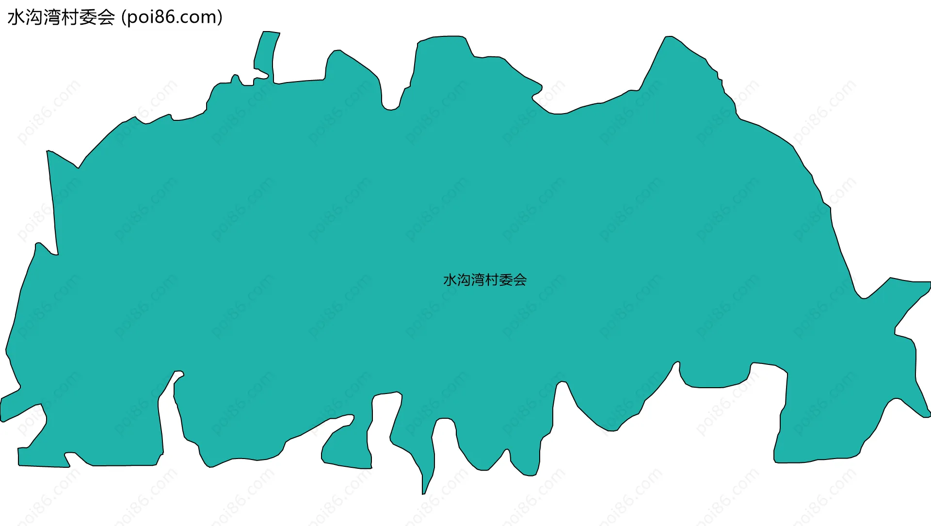 水沟湾村委会边界地图