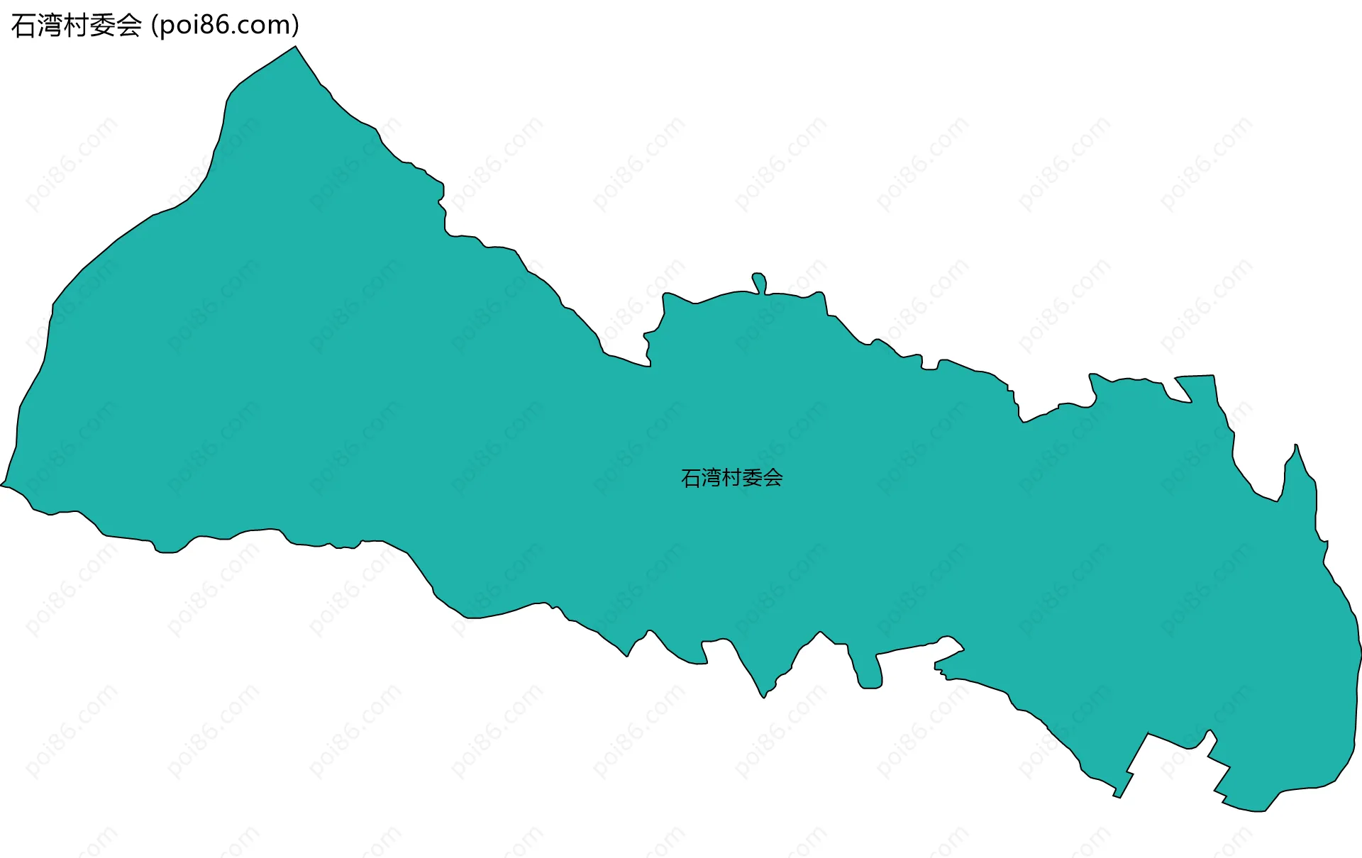 石湾村委会边界地图