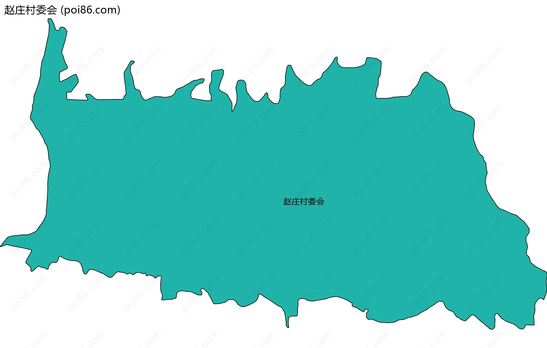赵庄村委会边界地图
