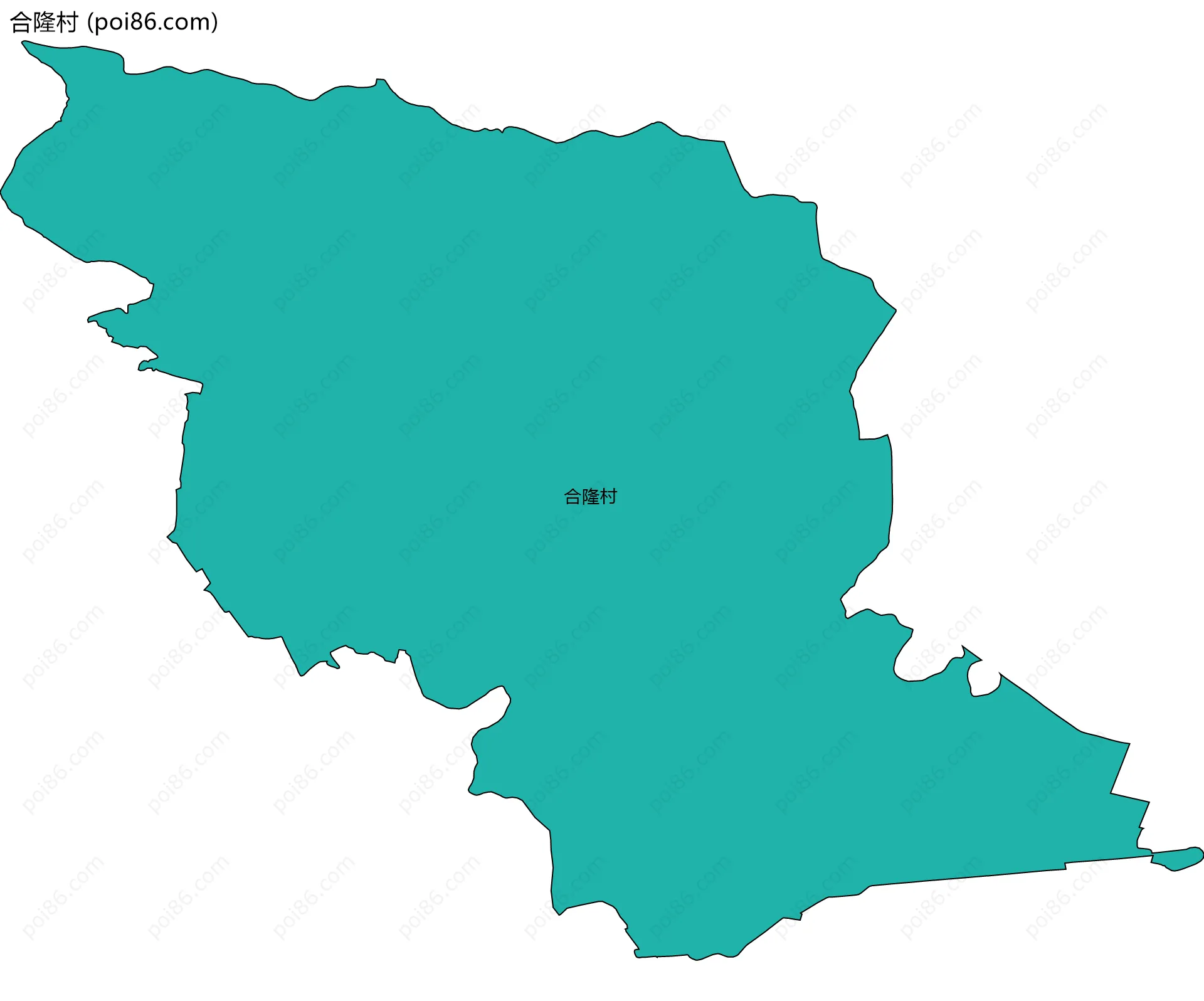 合隆村边界地图