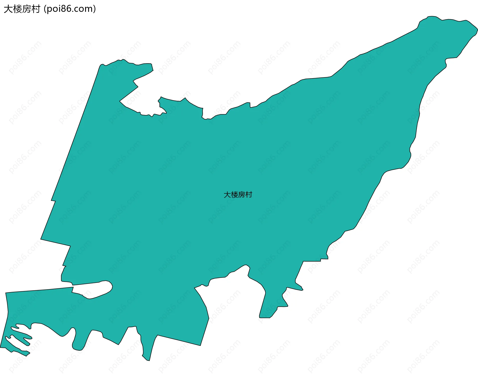 大楼房村边界地图