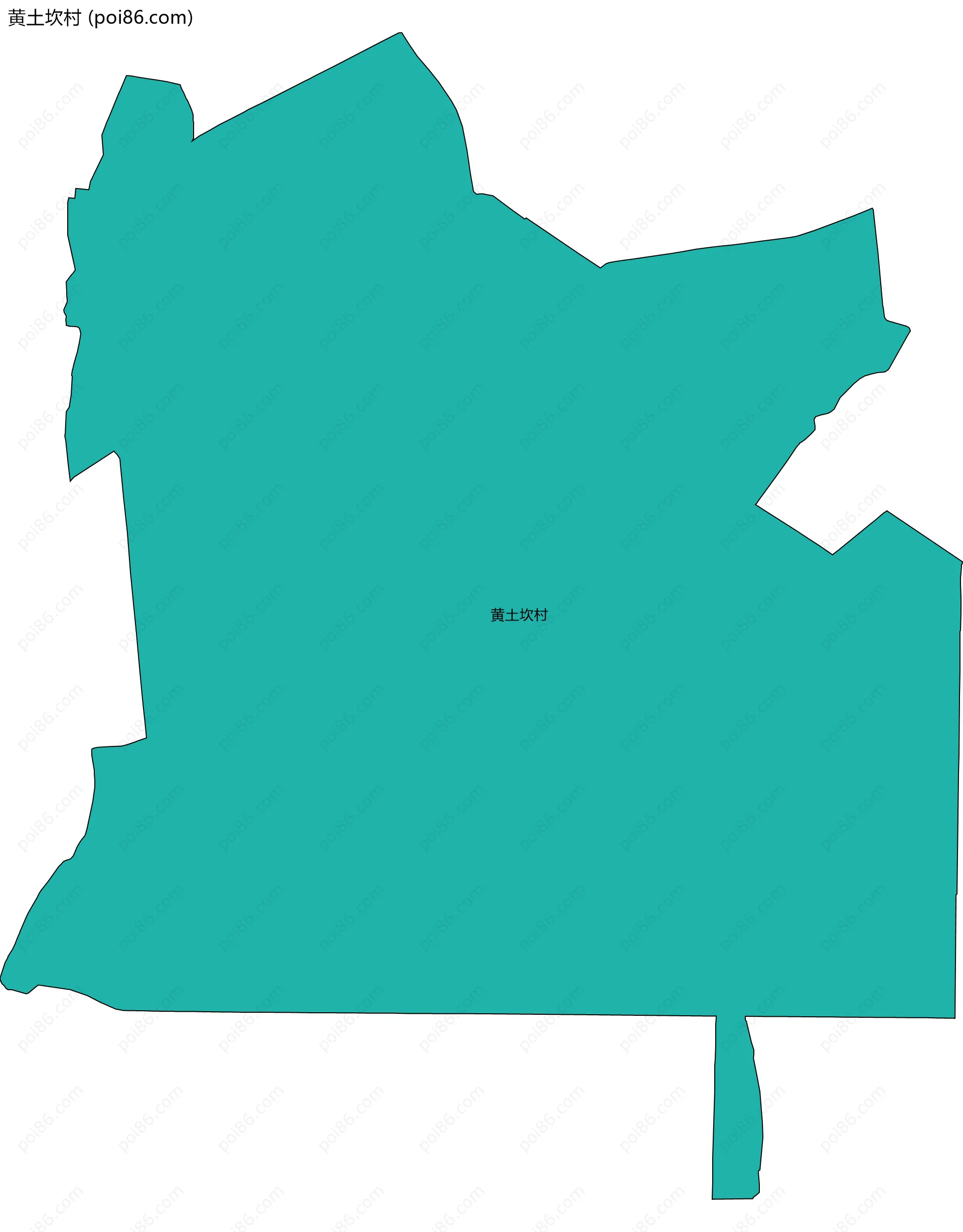 黄土坎村边界地图