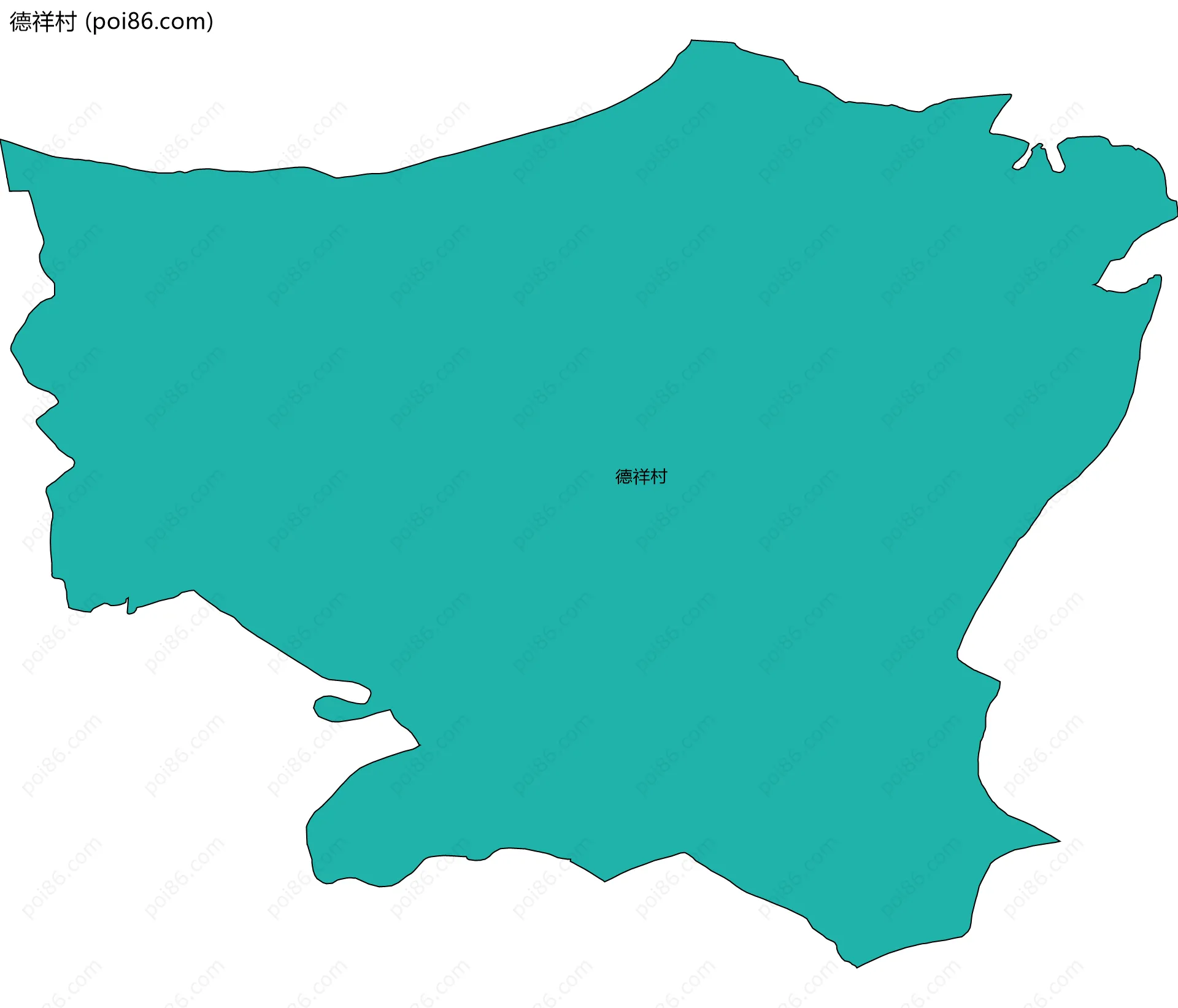 德祥村边界地图