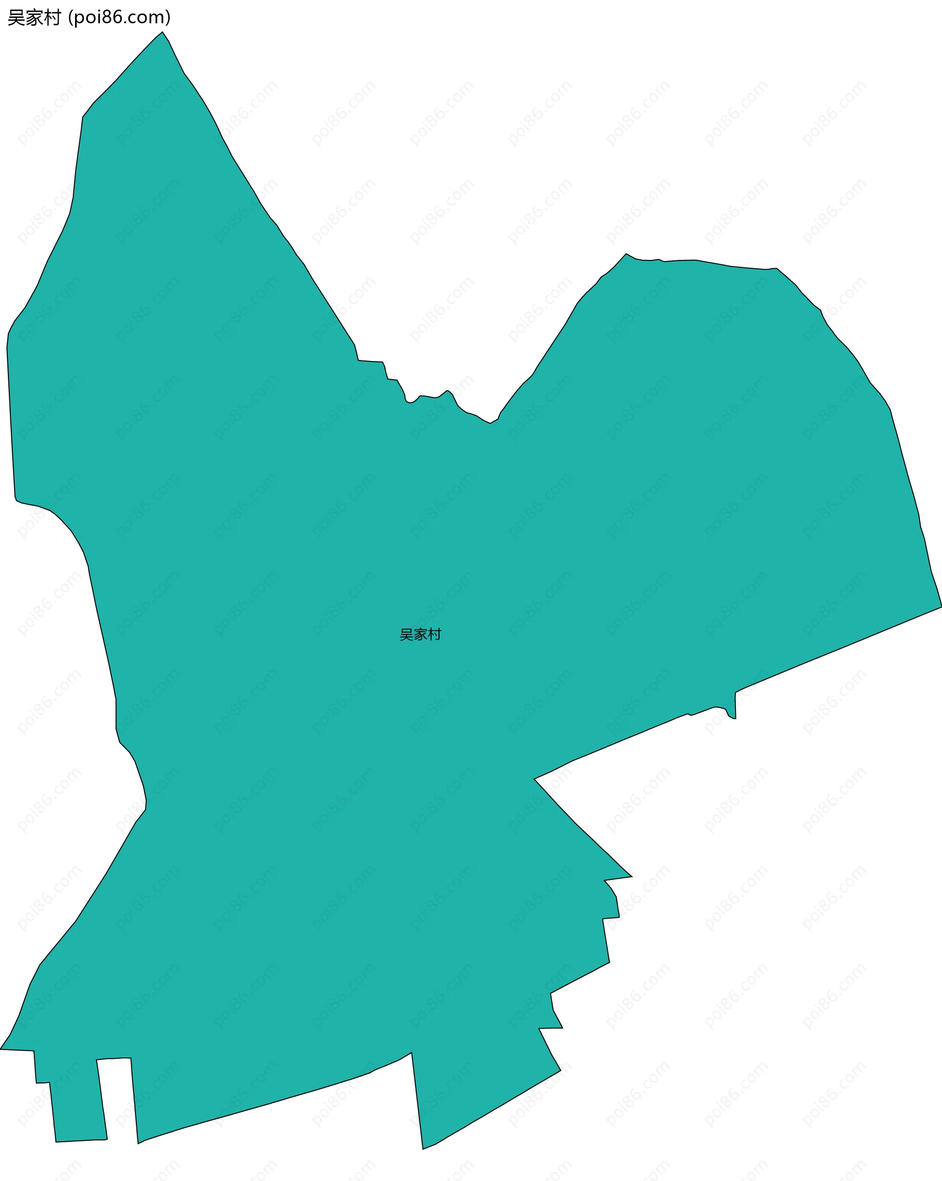 吴家村边界地图