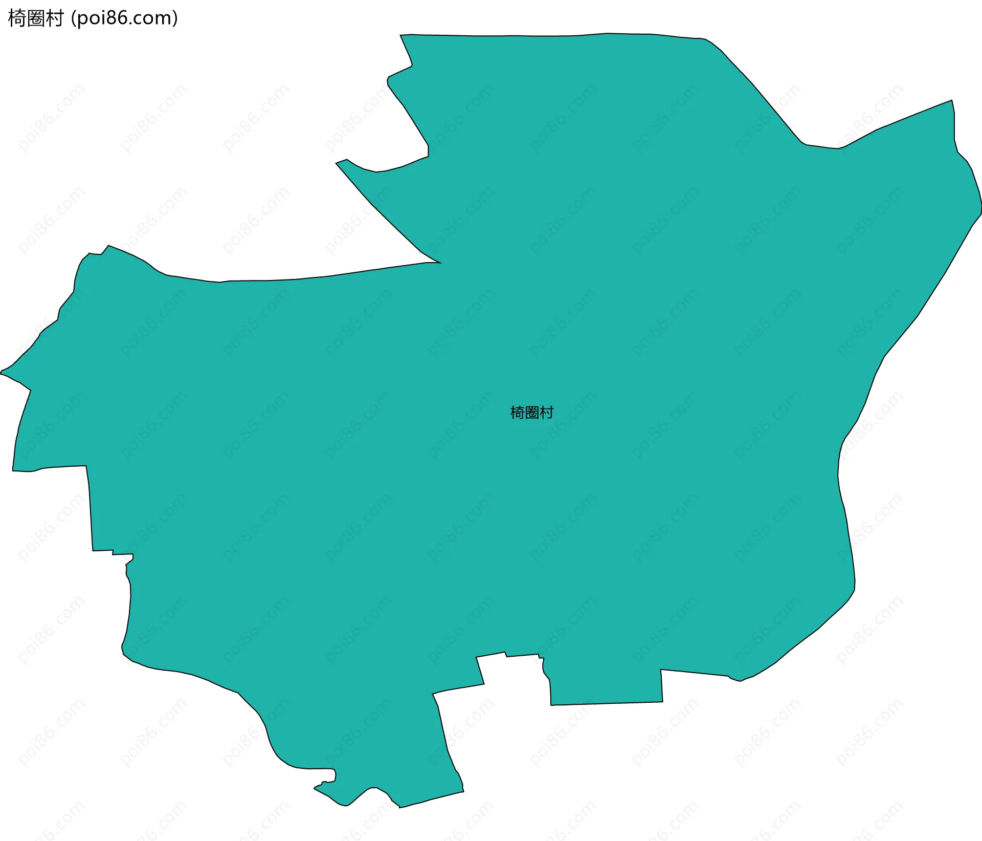 椅圈村边界地图