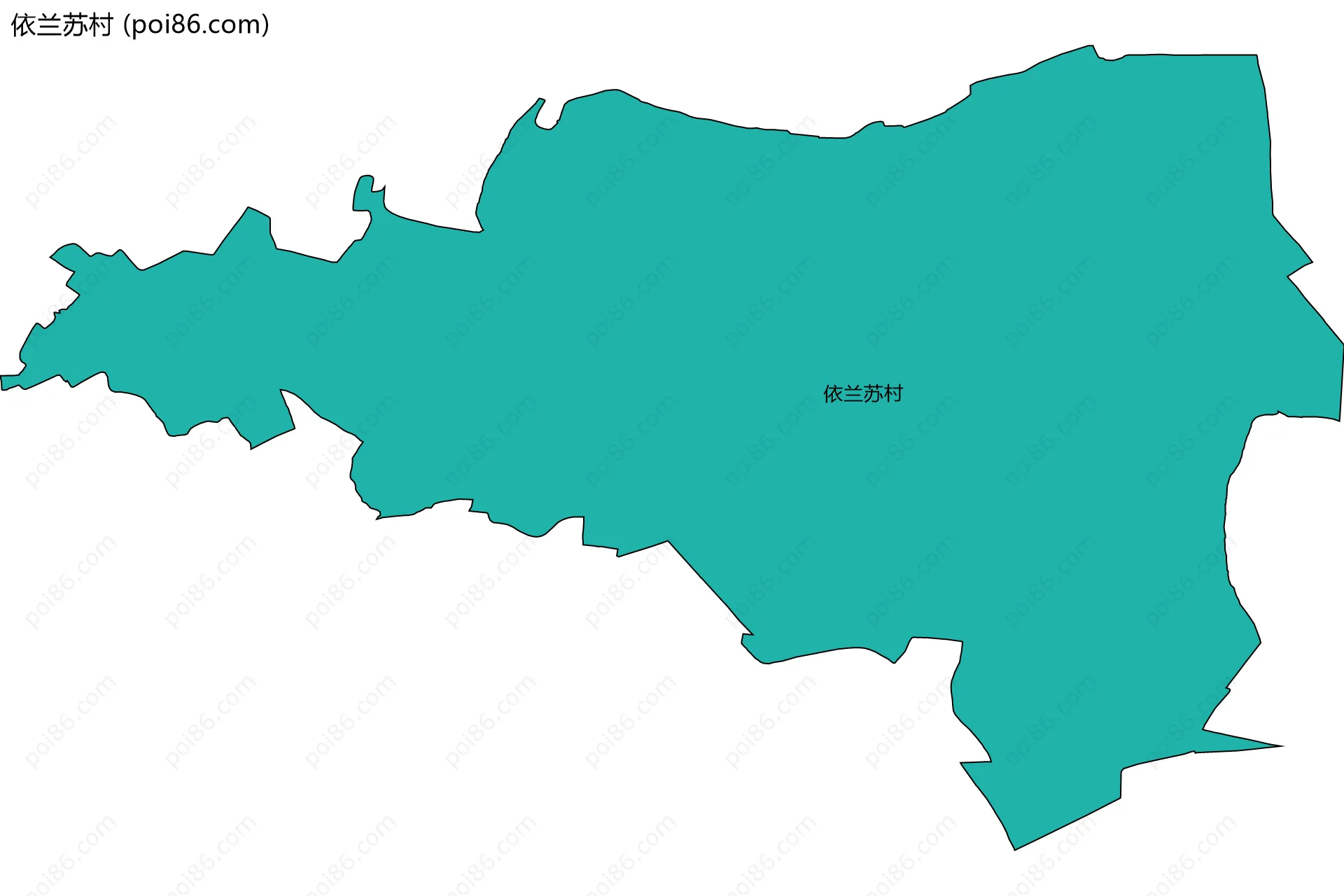 依兰苏村边界地图