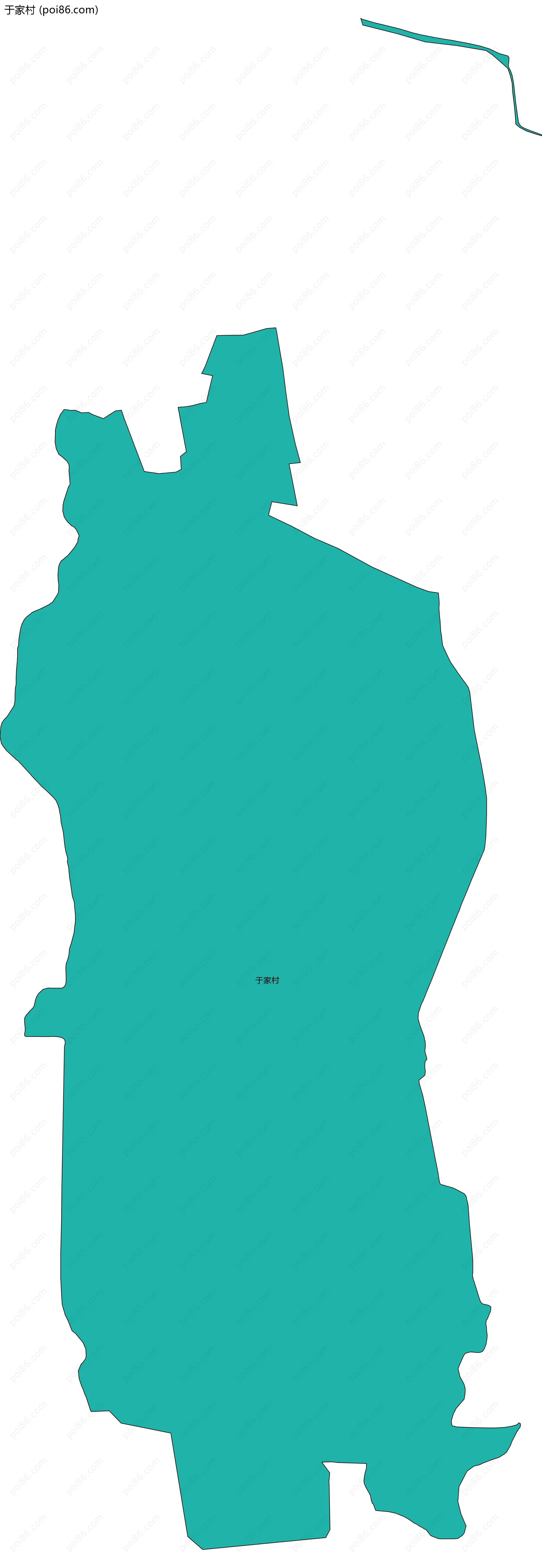 于家村边界地图