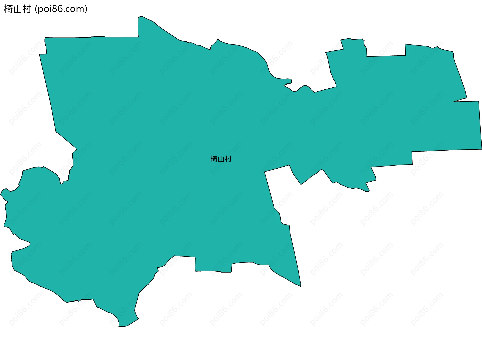 椅山村边界地图