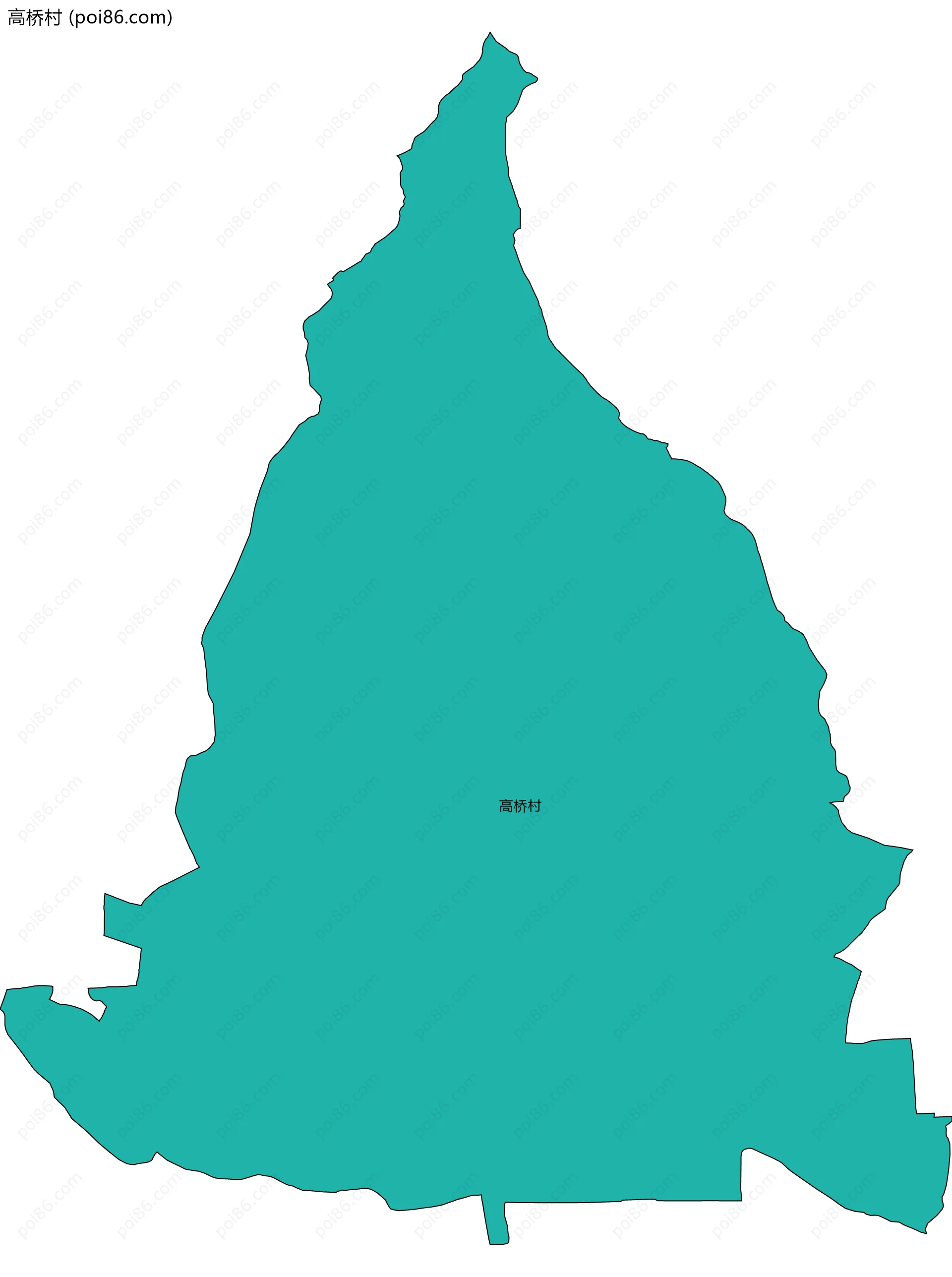 高桥村边界地图