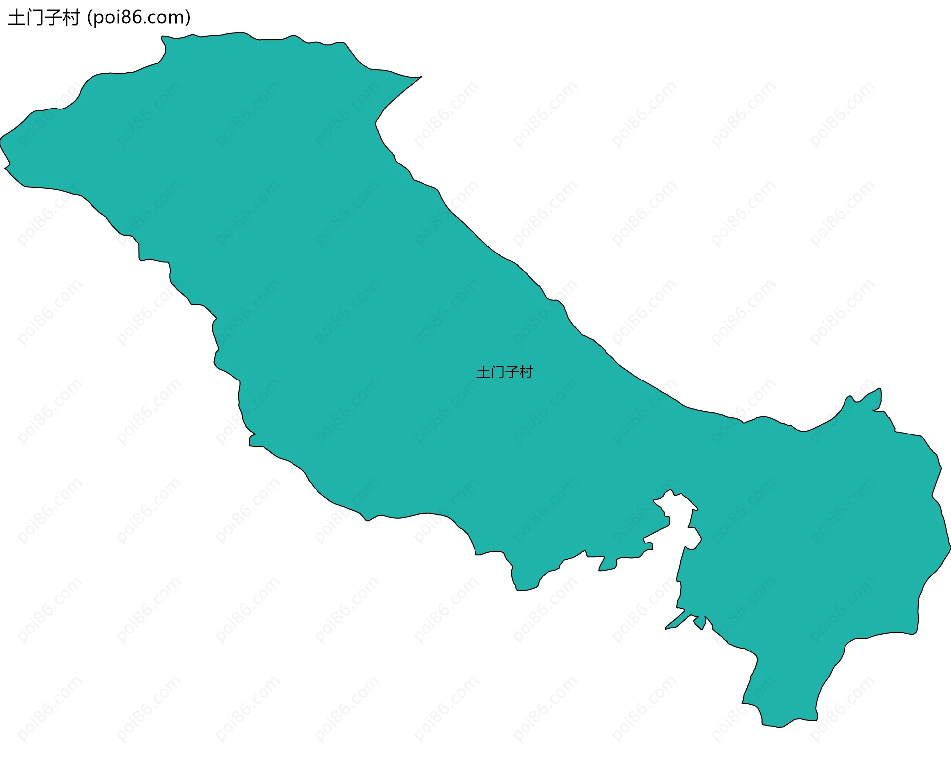 土门子村边界地图