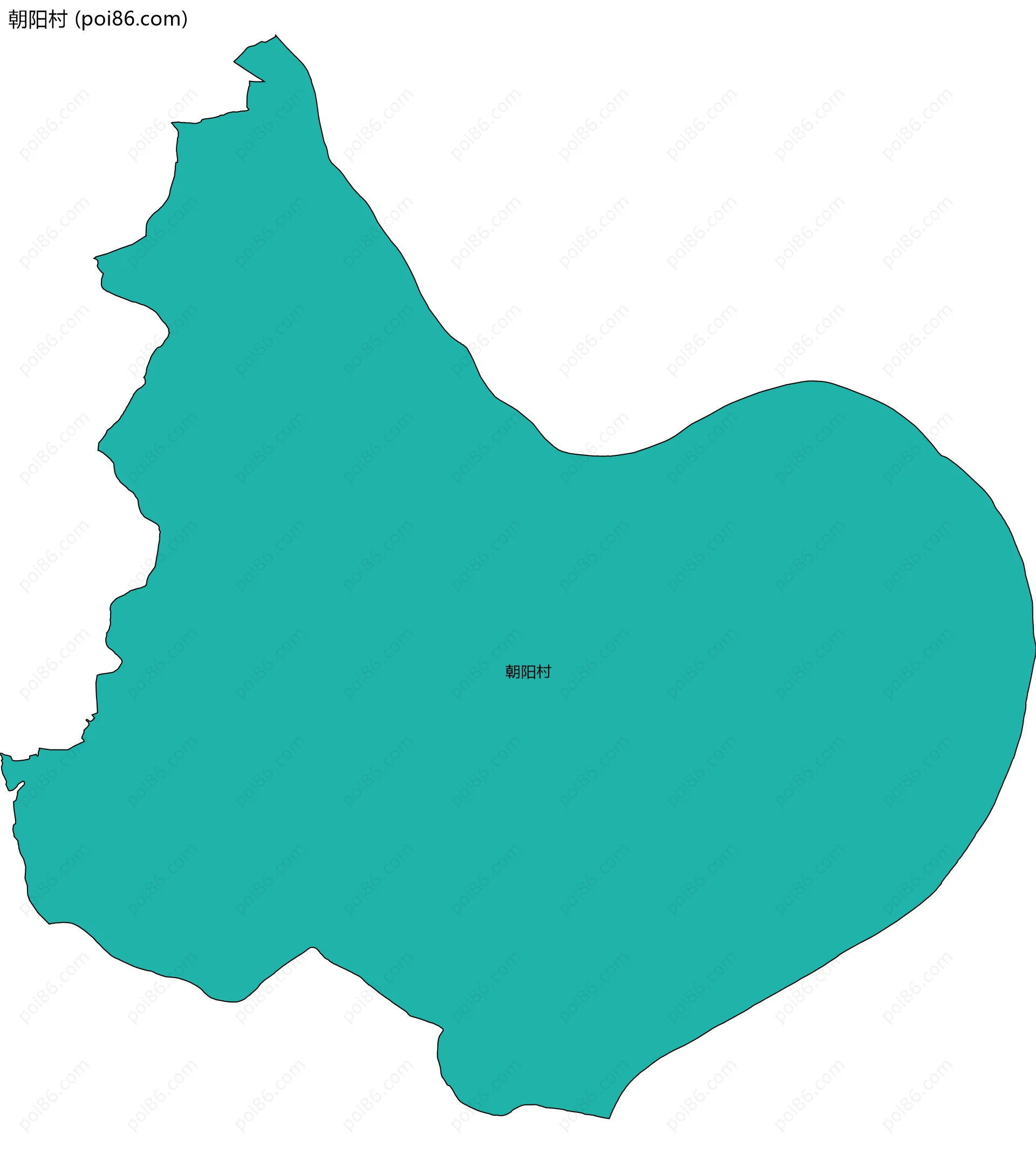 朝阳村边界地图