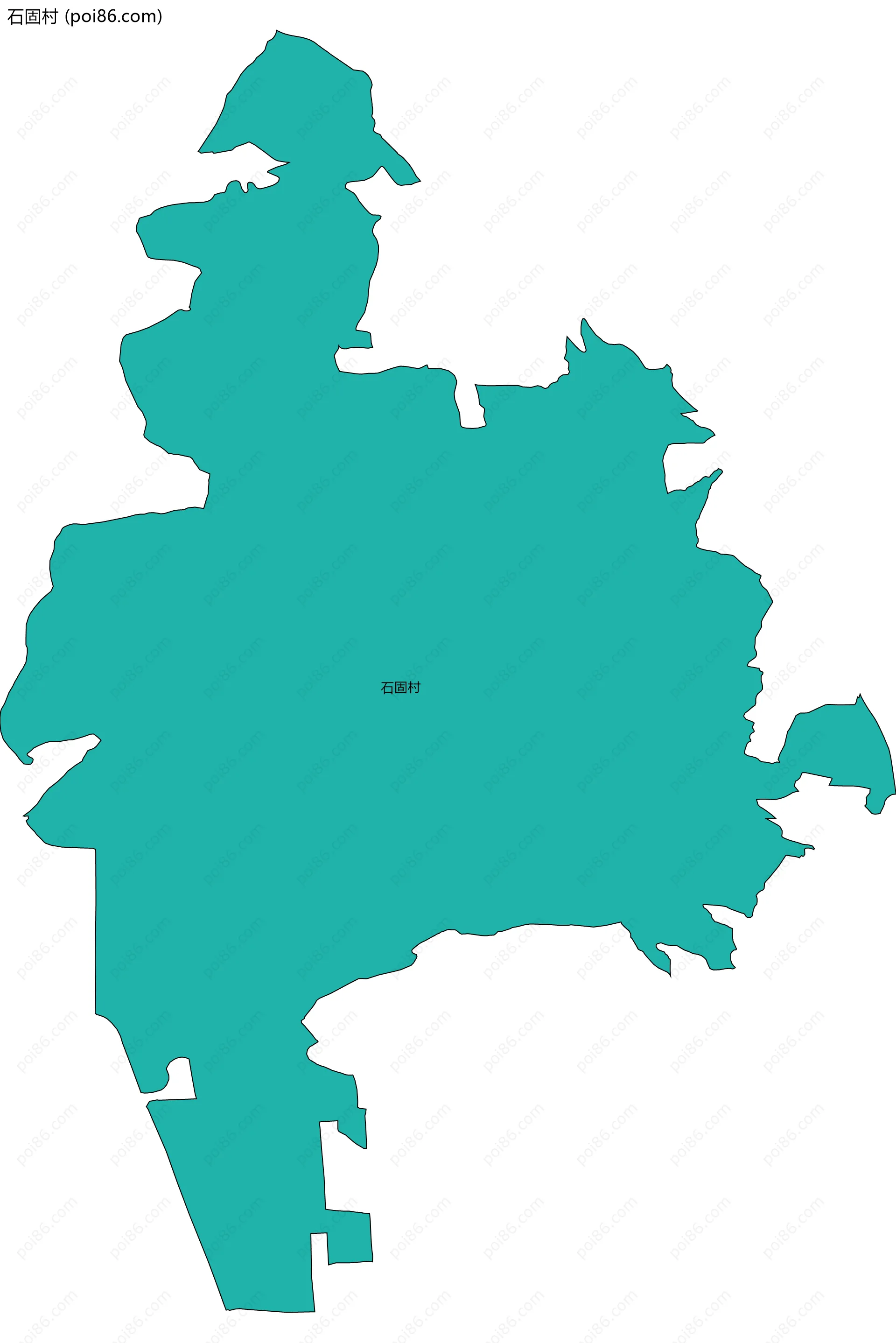 石固村边界地图