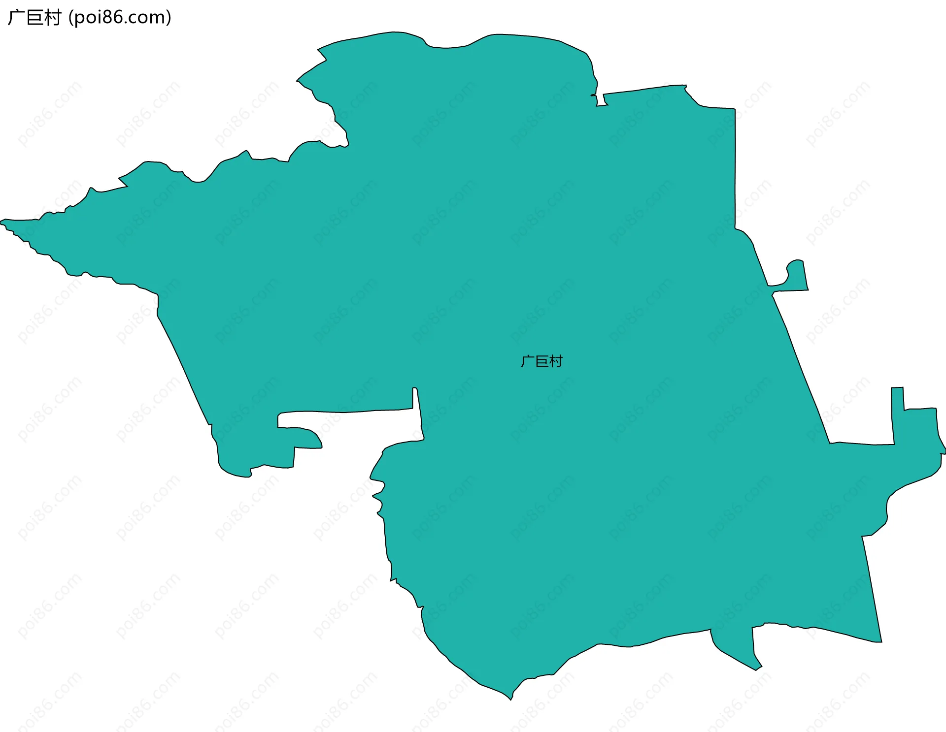 广巨村边界地图