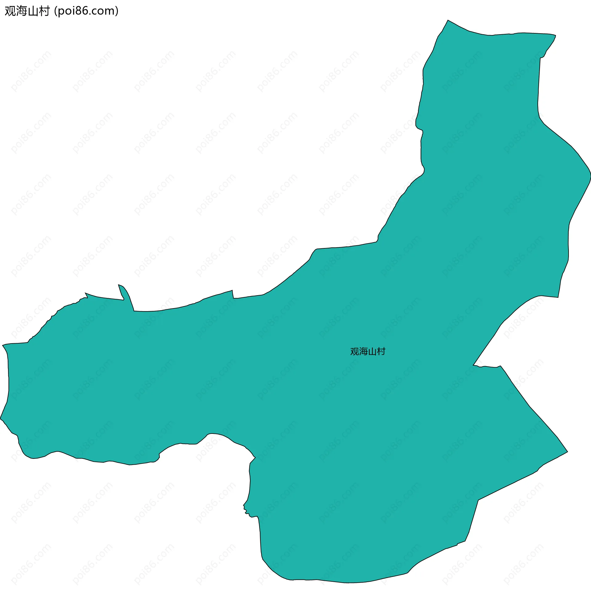 观海山村边界地图