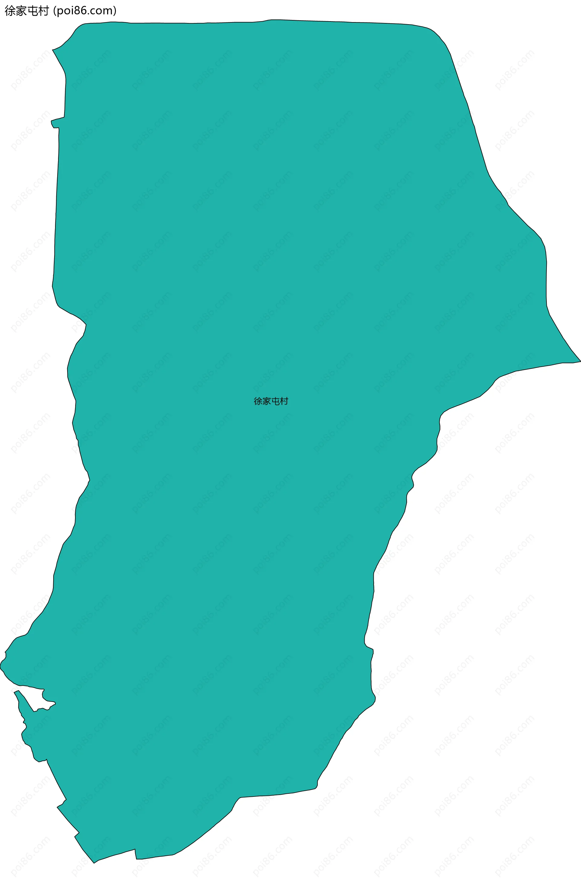 徐家屯村边界地图