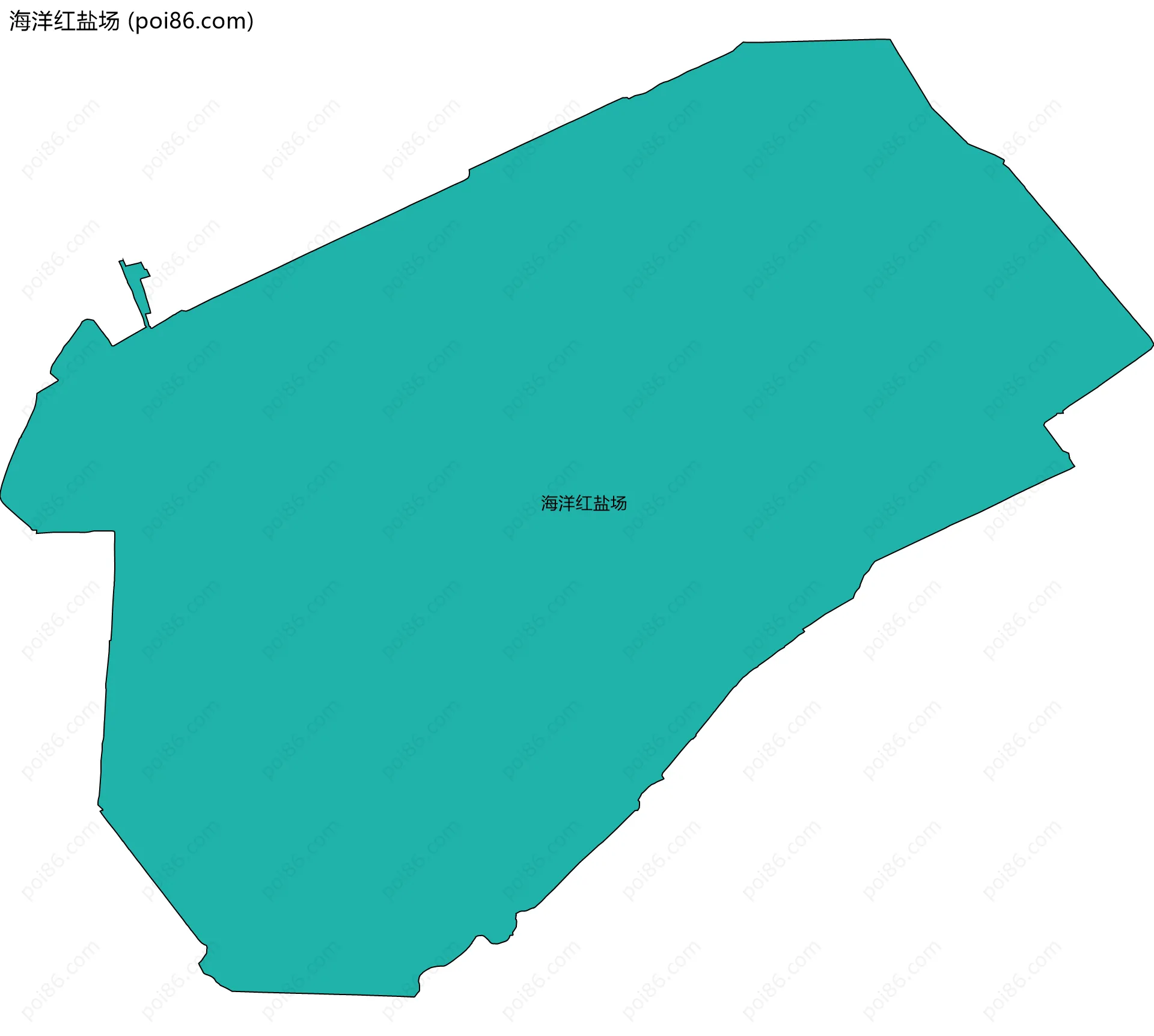 海洋红盐场边界地图