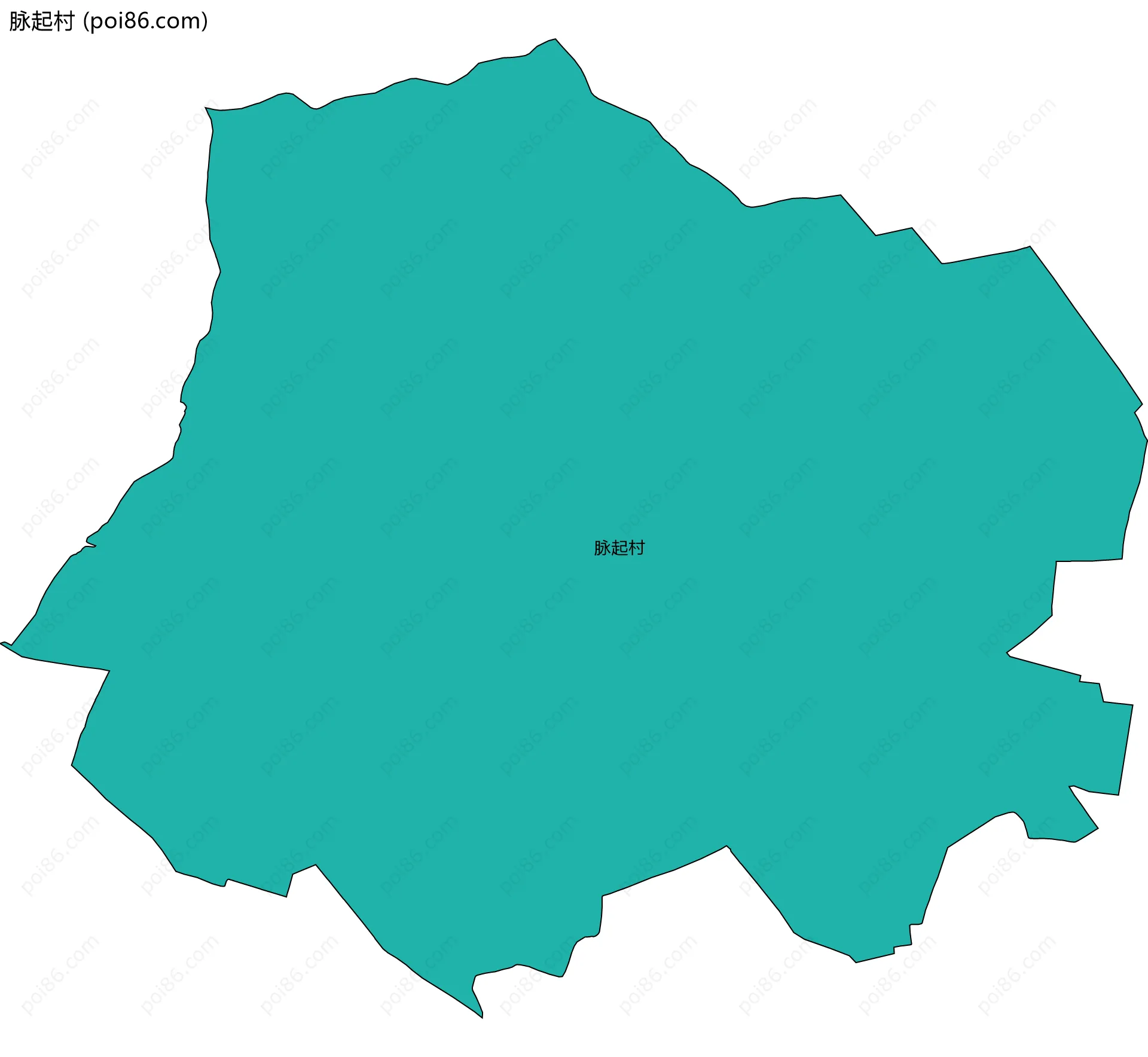 脉起村边界地图