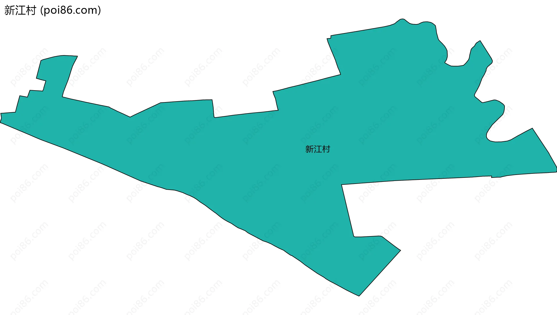 新江村边界地图