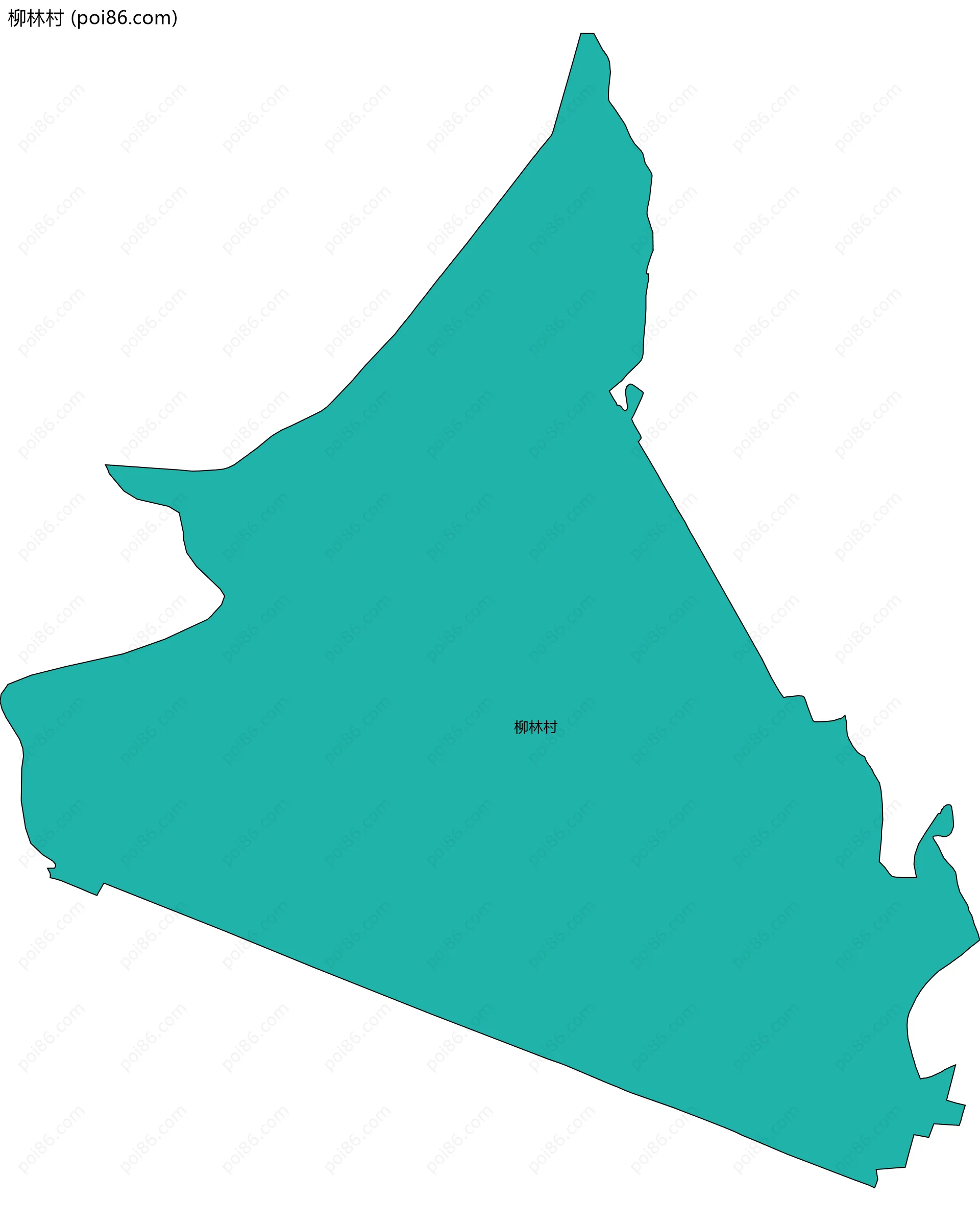 柳林村边界地图