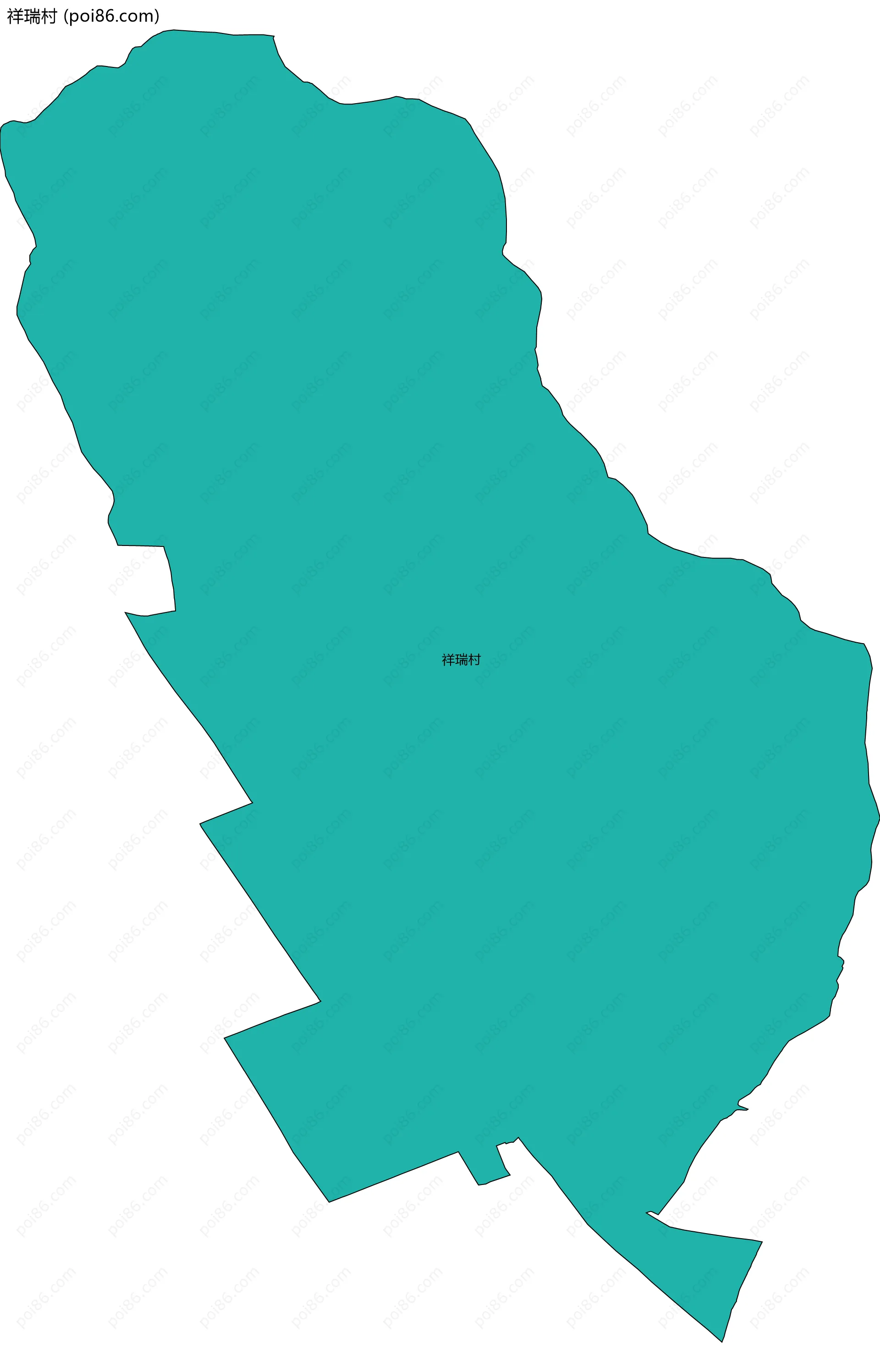 祥瑞村边界地图