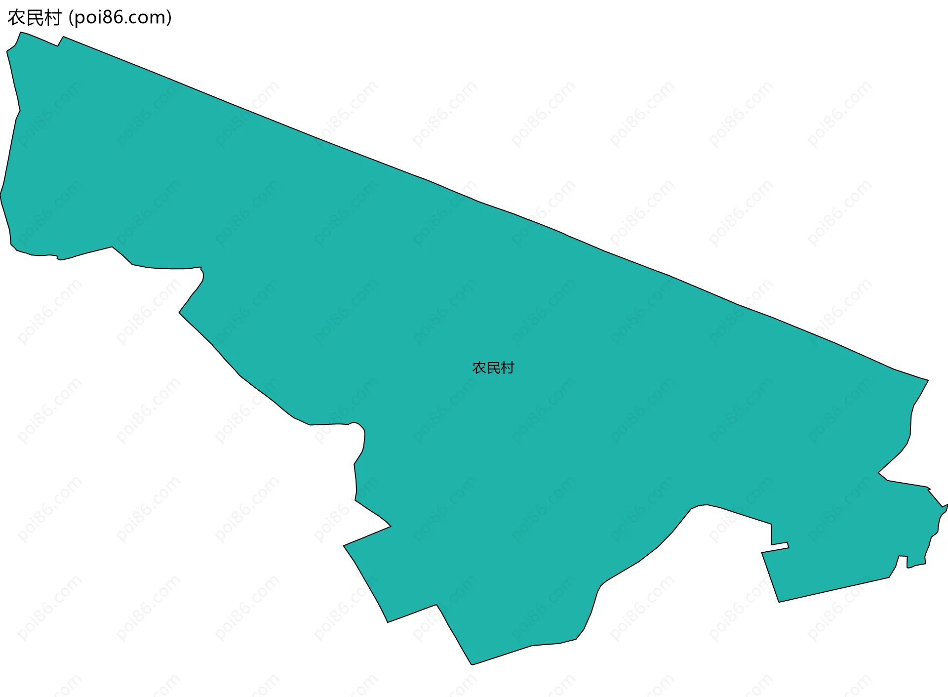 农民村边界地图