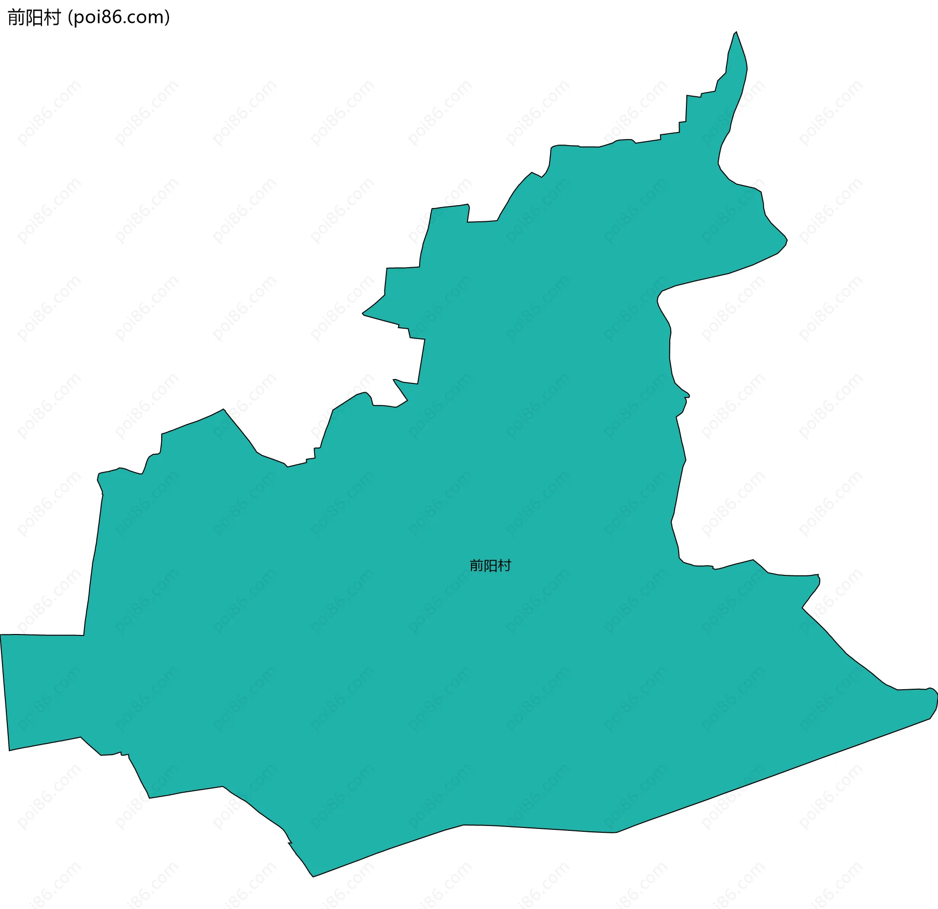 前阳村边界地图