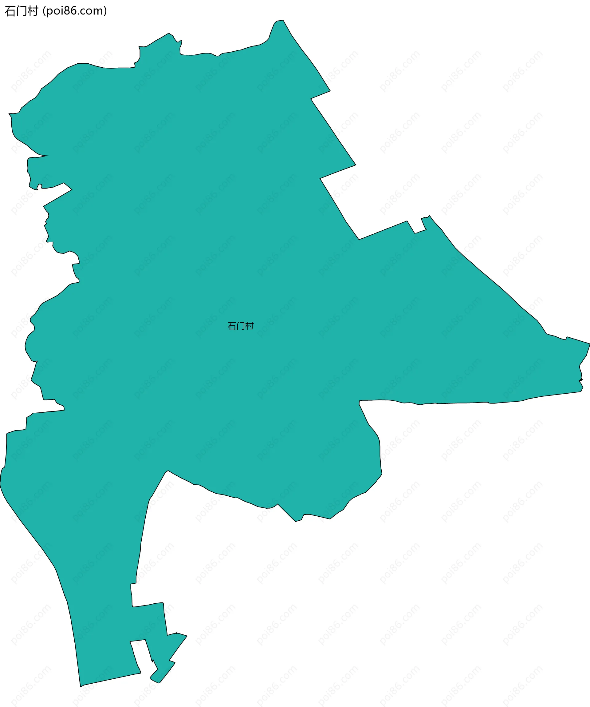 石门村边界地图