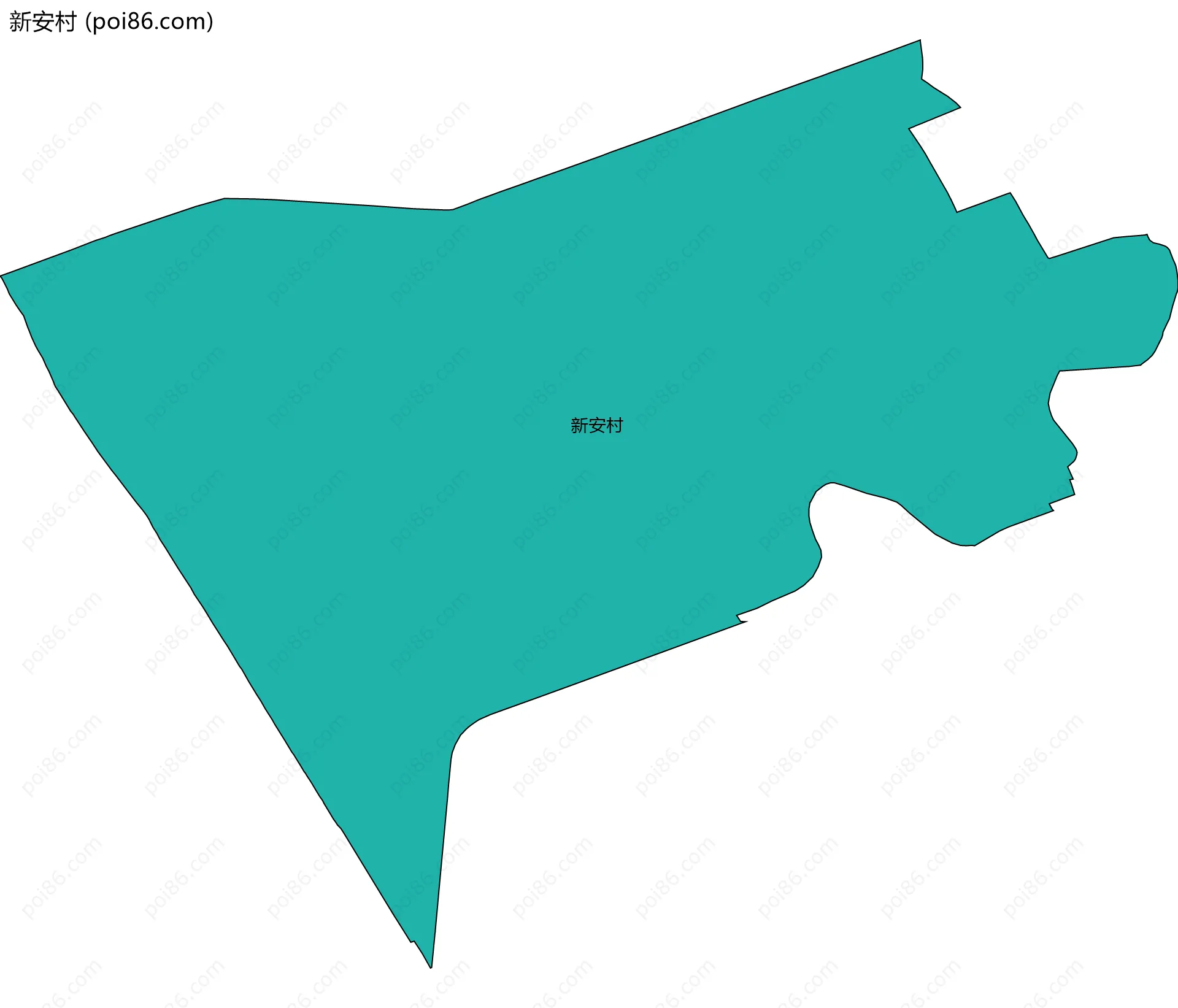 新安村边界地图