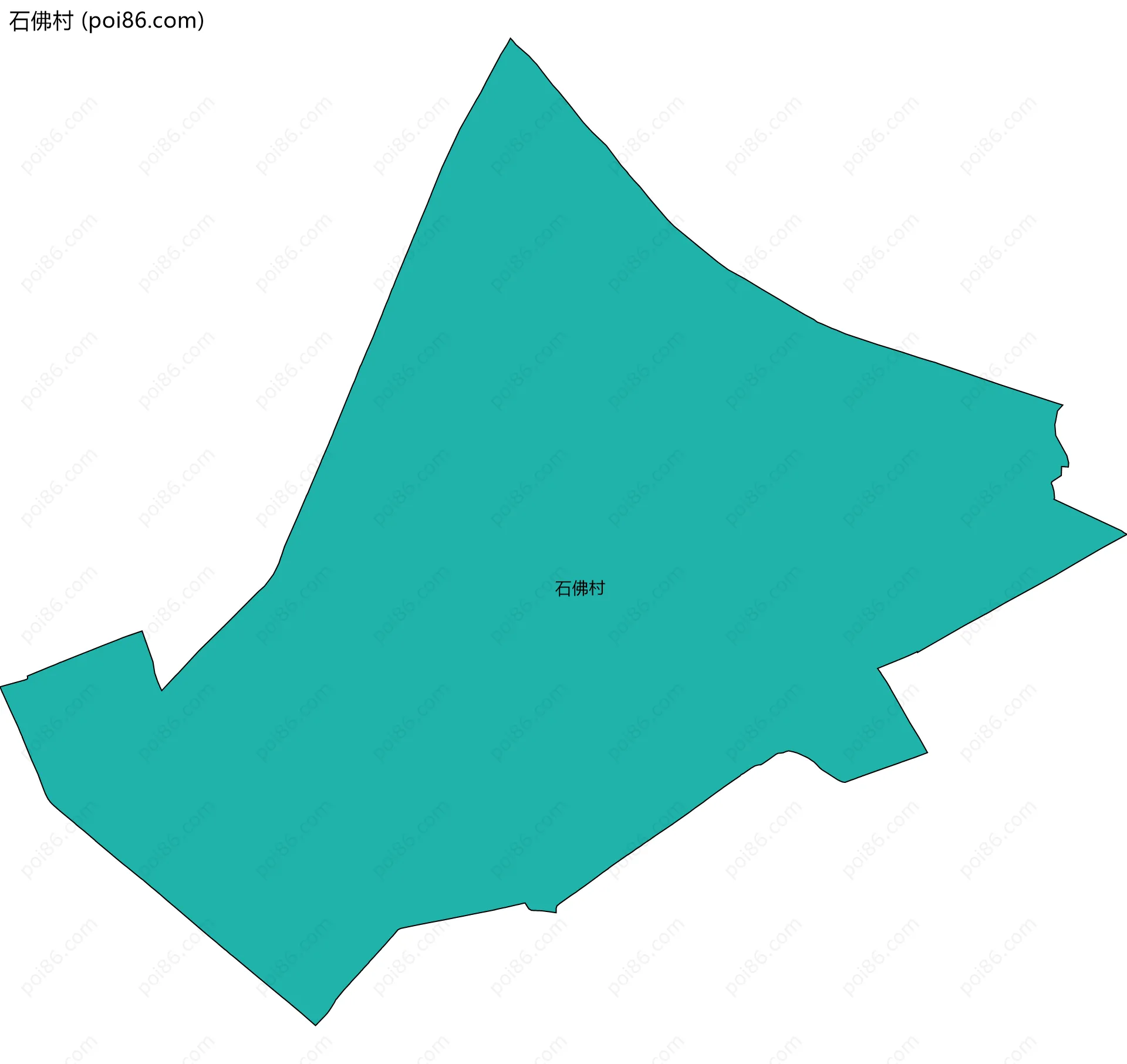 石佛村边界地图