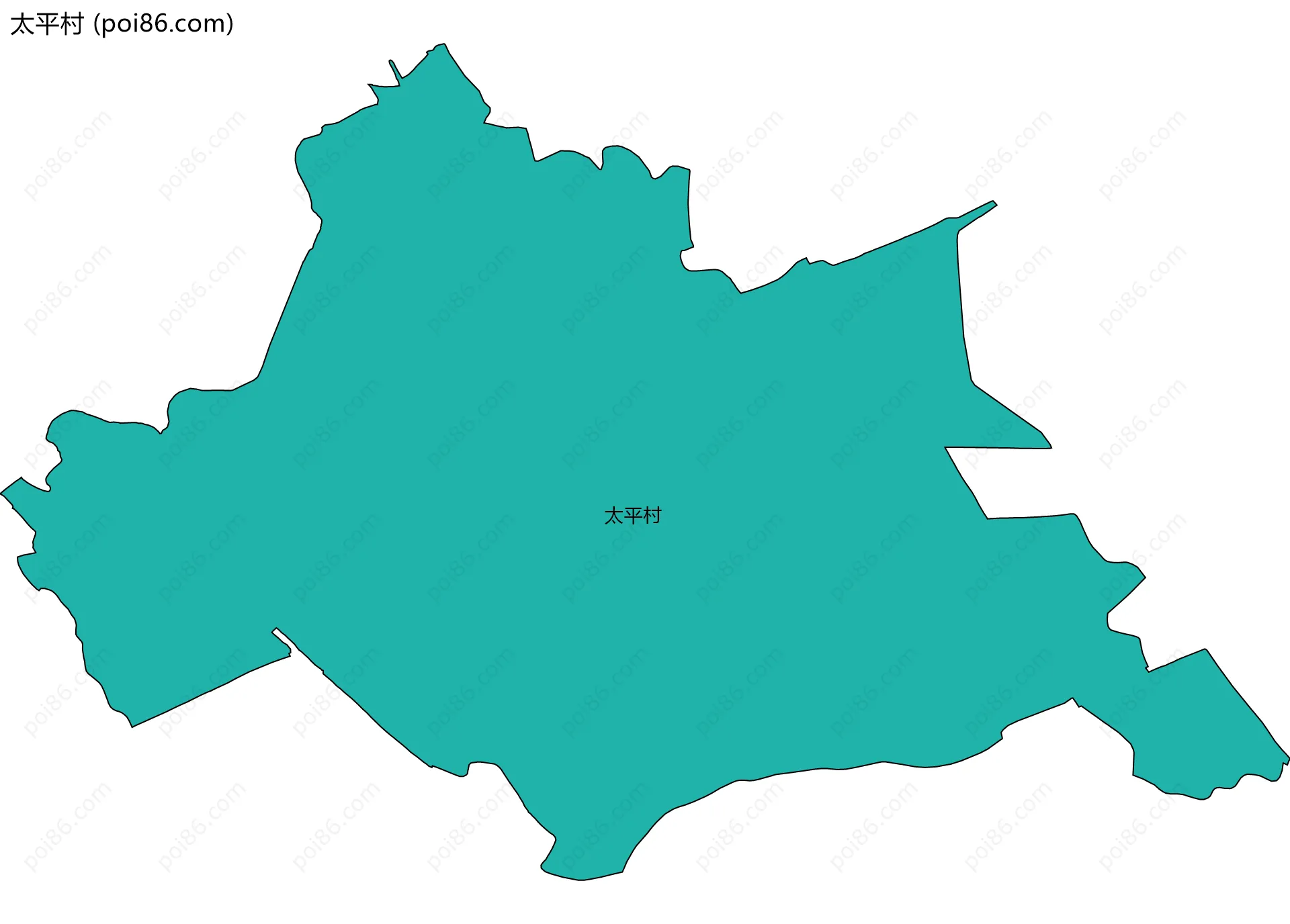 太平村边界地图