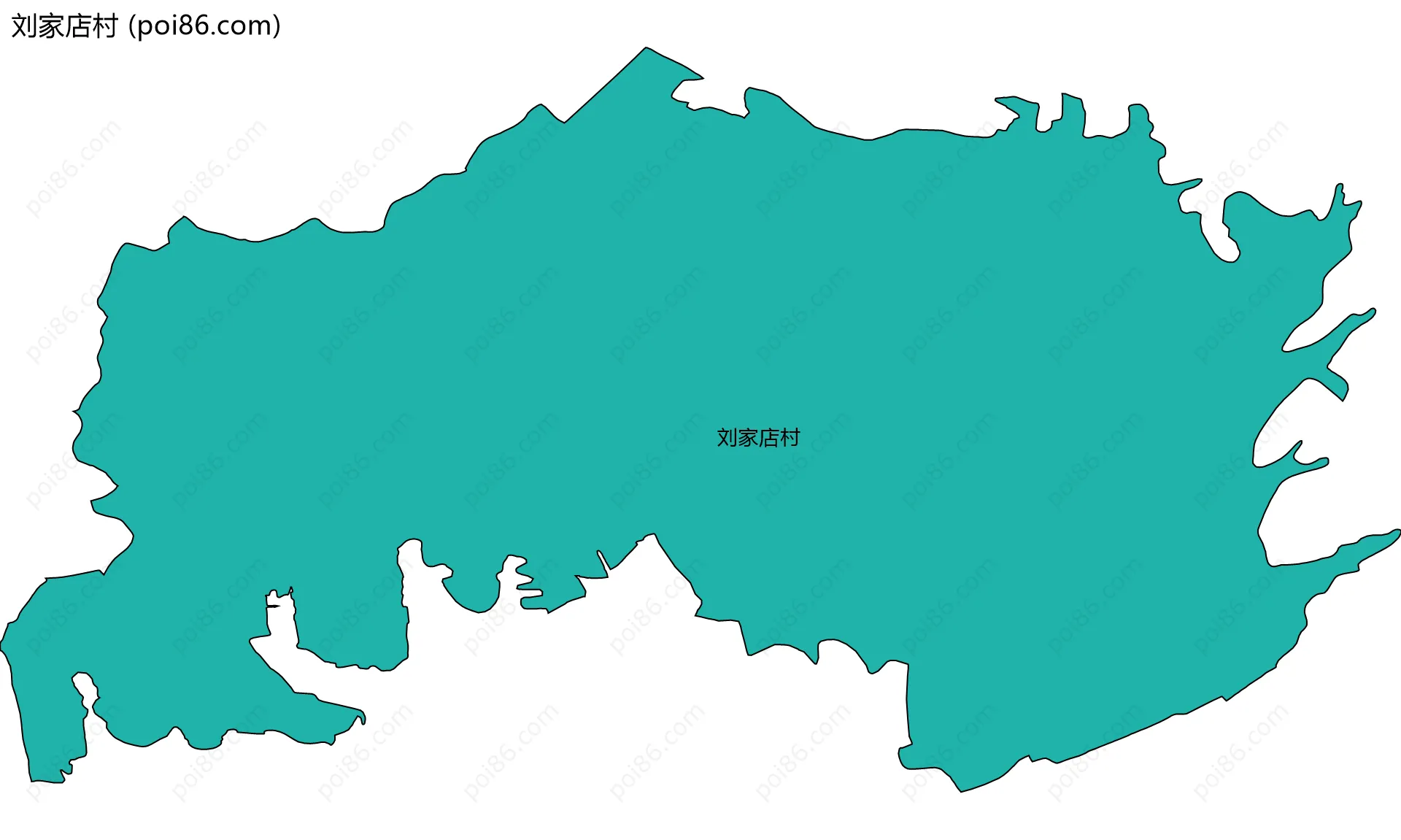 刘家店村边界地图