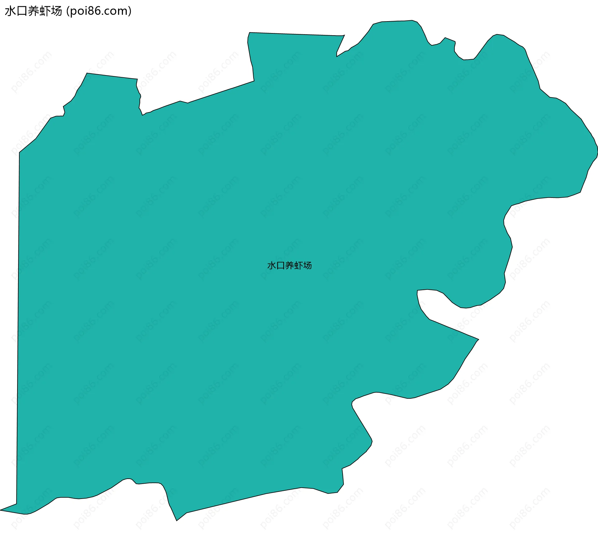 水口养虾场边界地图