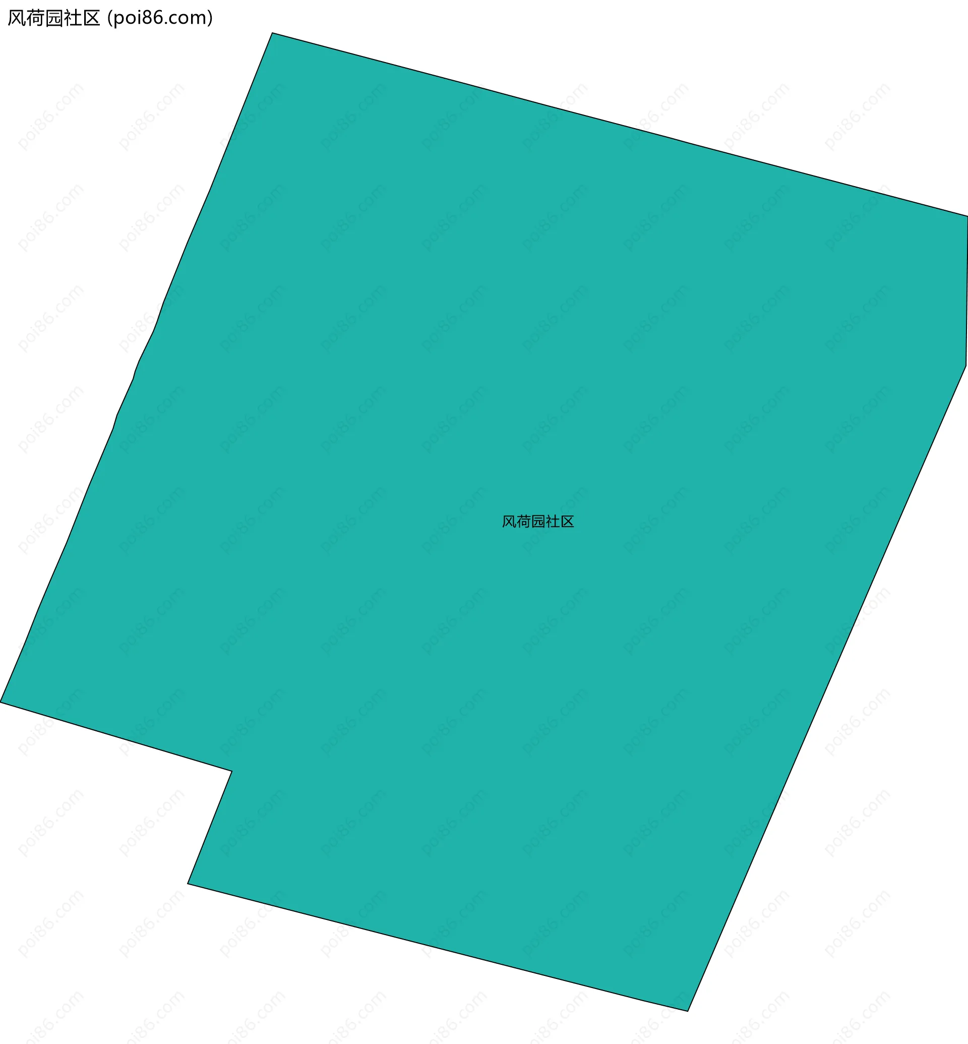 风荷园社区边界地图