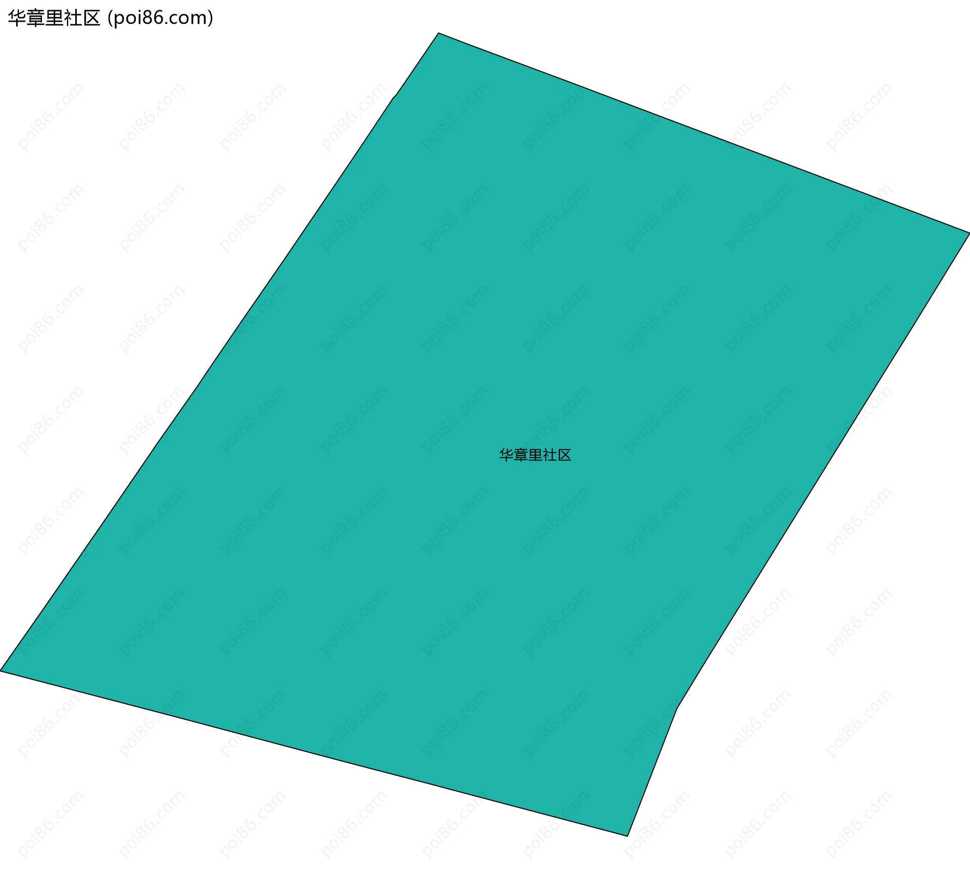 华章里社区边界地图