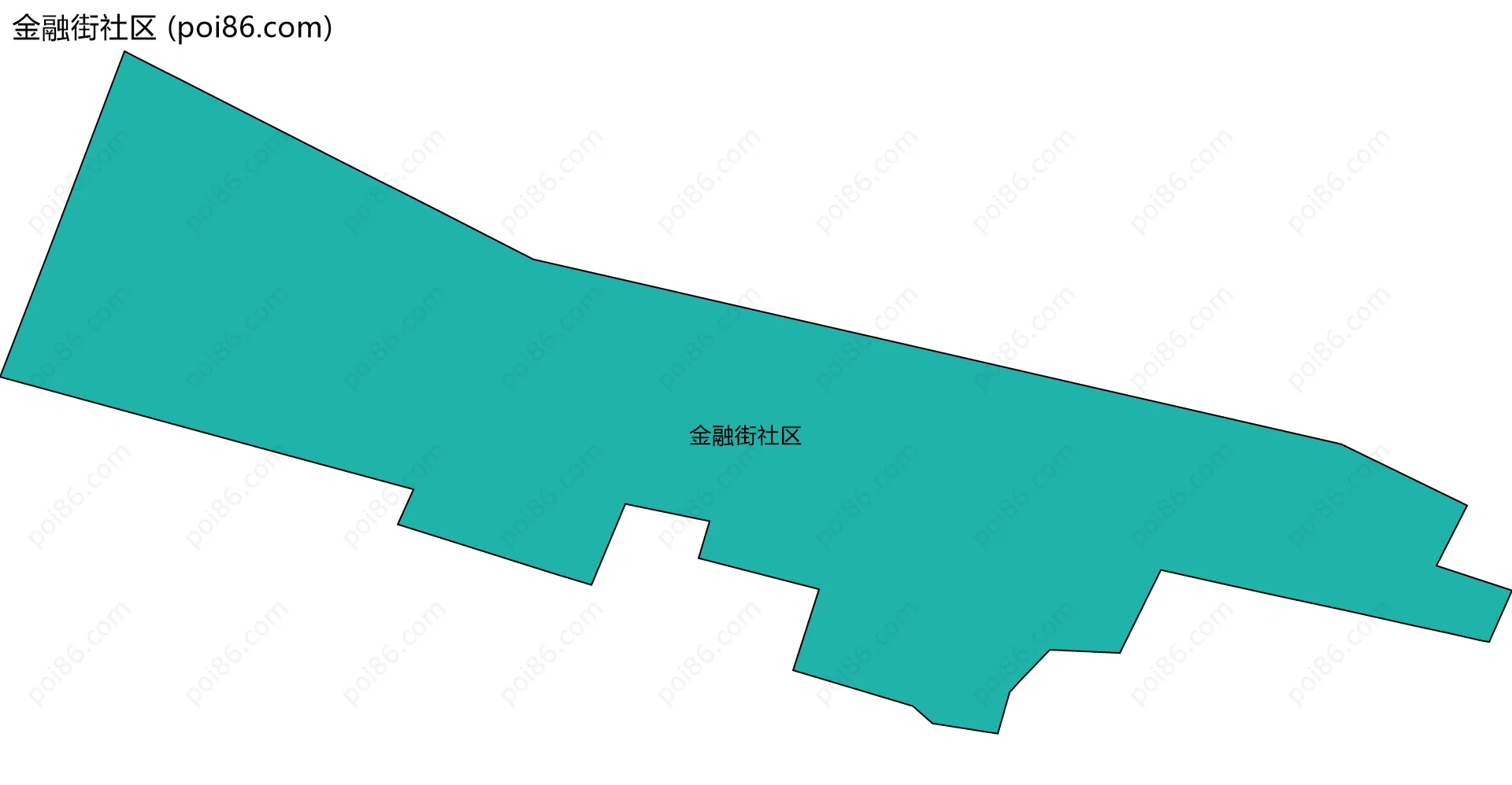 金融街社区边界地图