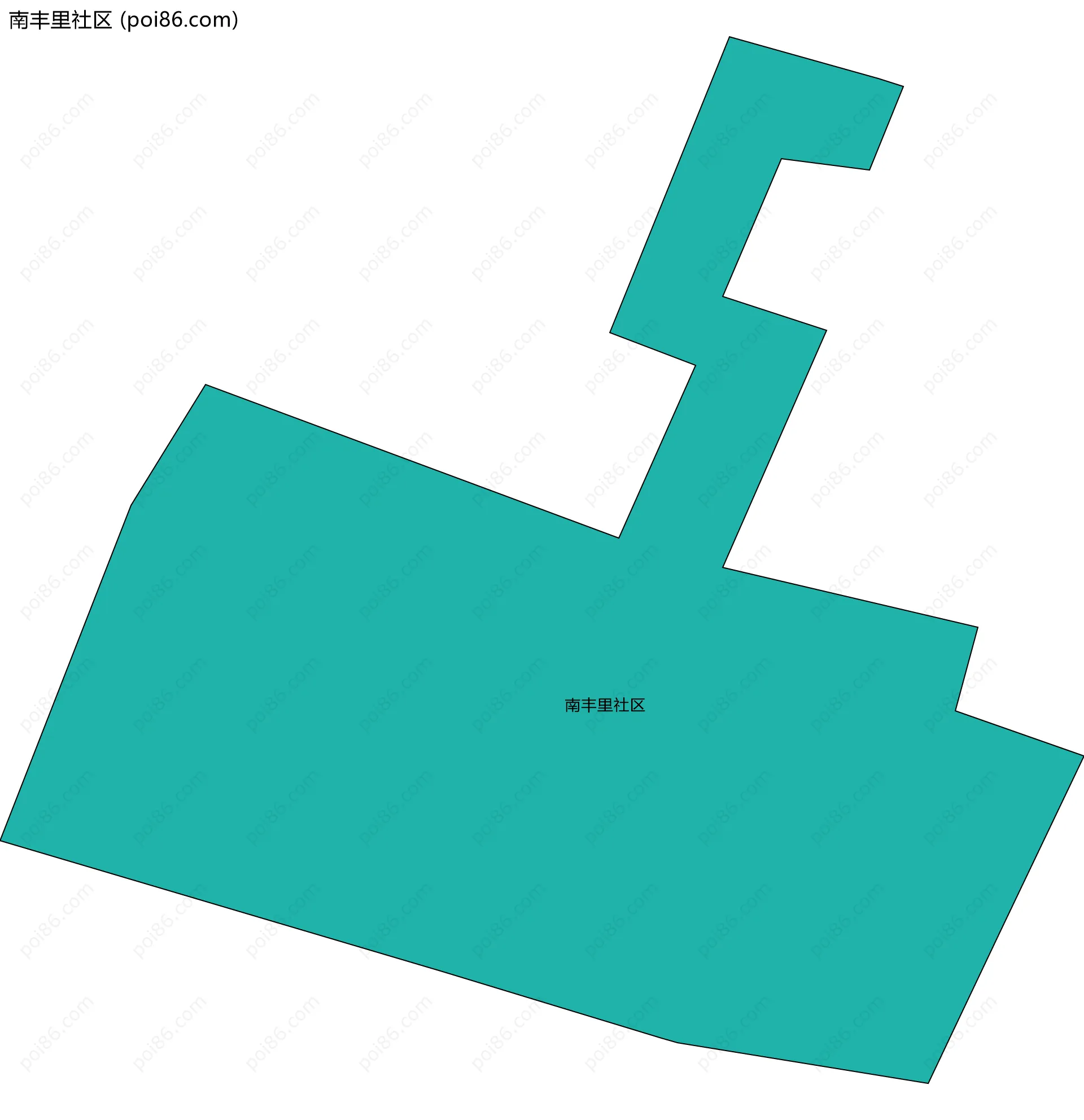 南丰里社区边界地图