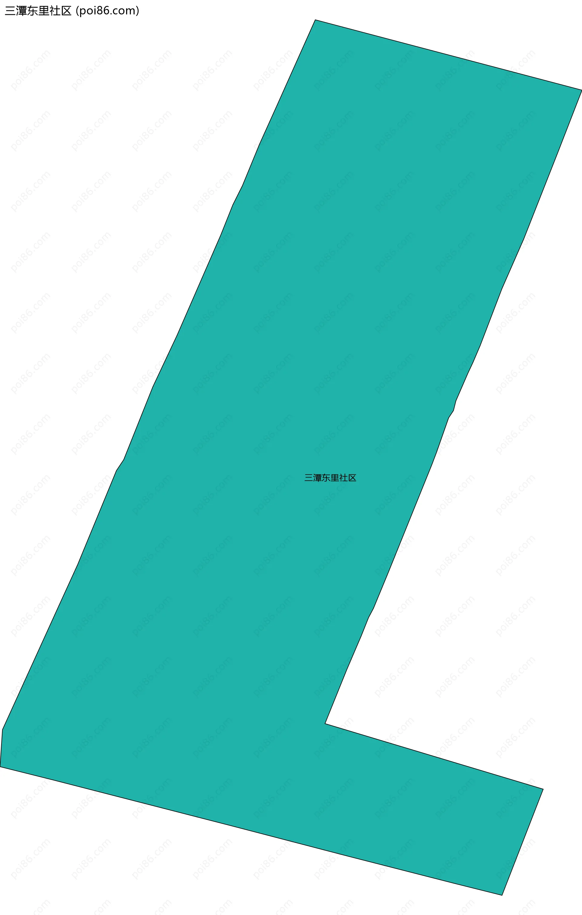 三潭东里社区边界地图