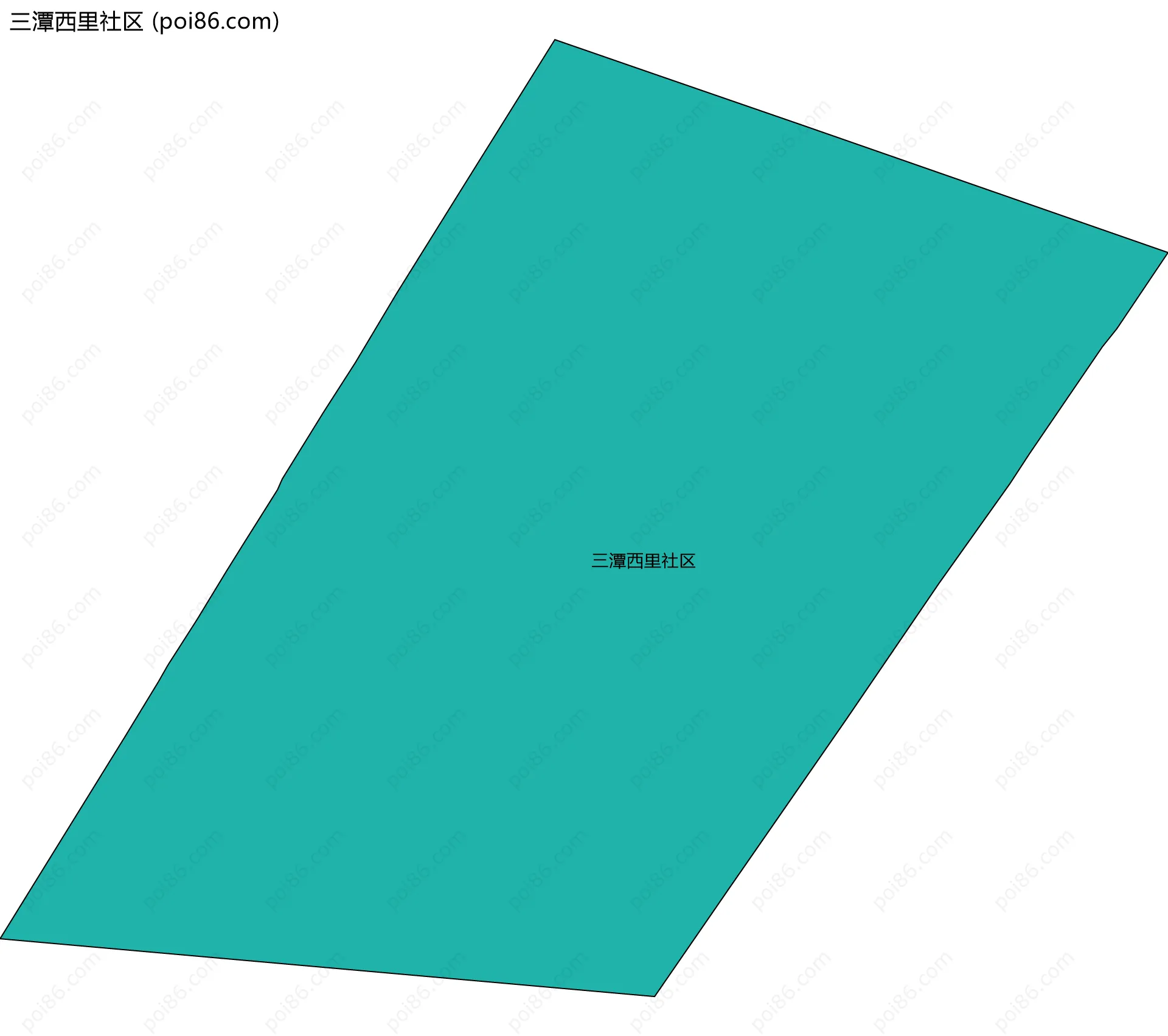 三潭西里社区边界地图