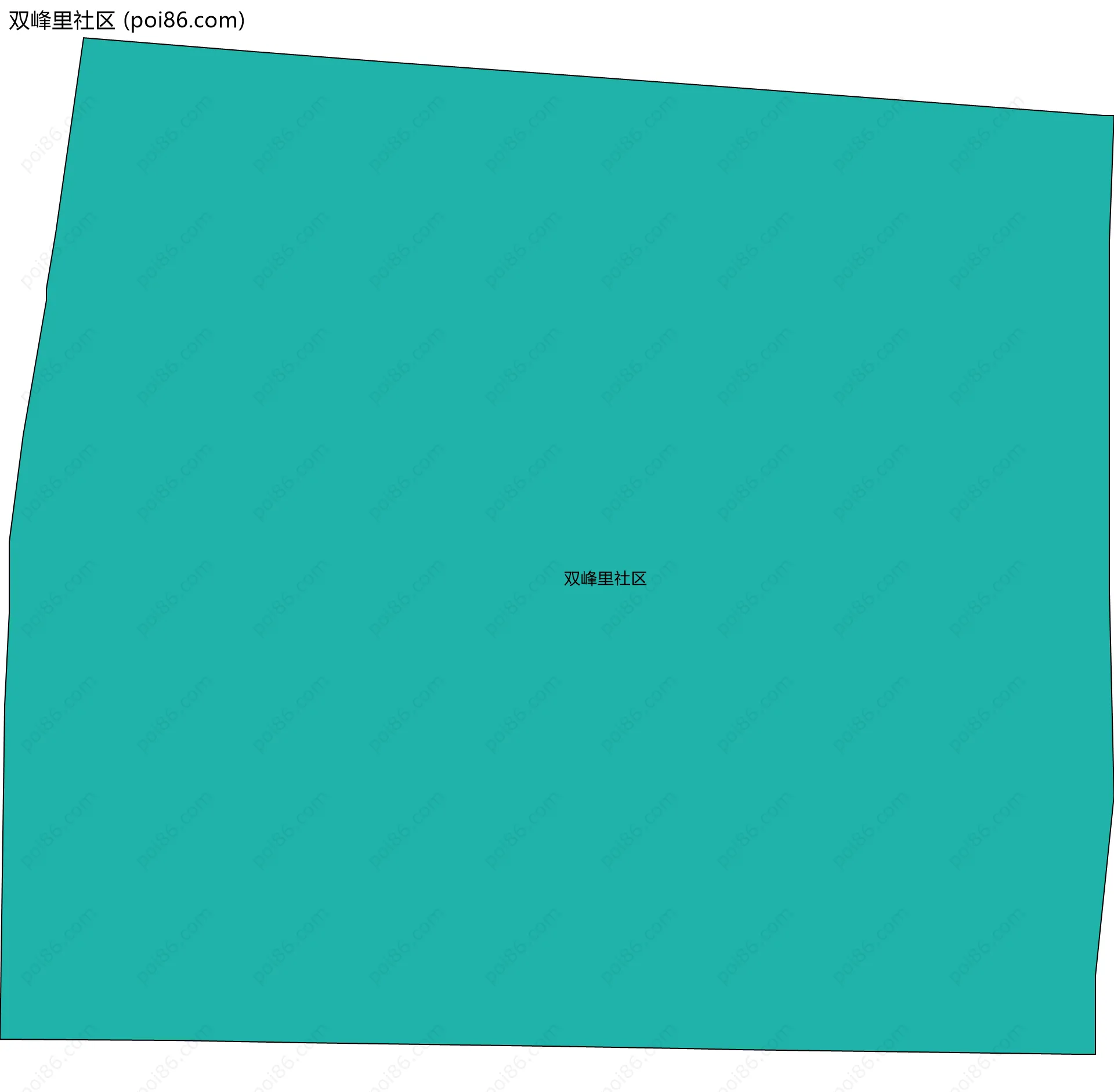 双峰里社区边界地图