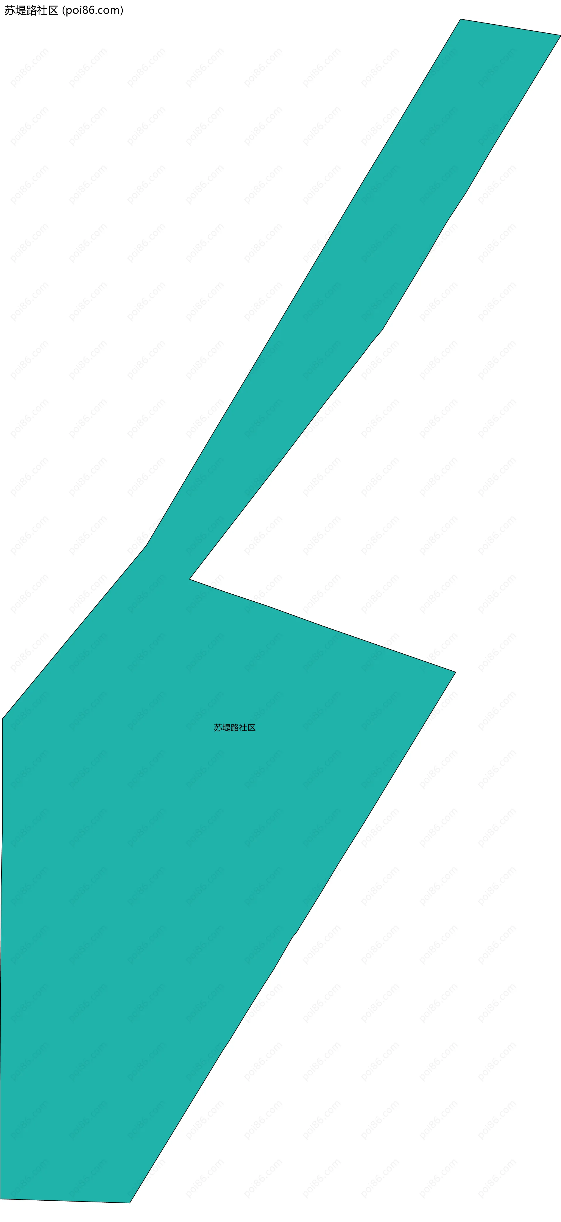 苏堤路社区边界地图