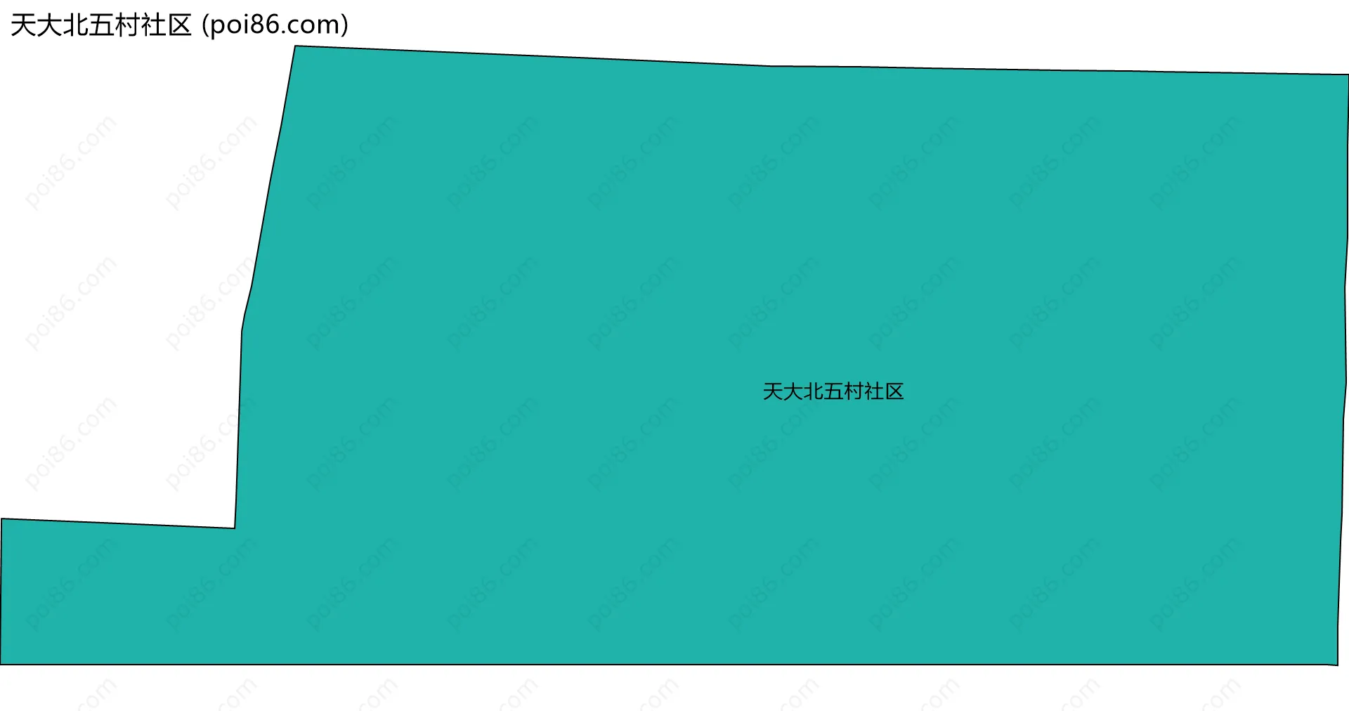 天大北五村社区边界地图