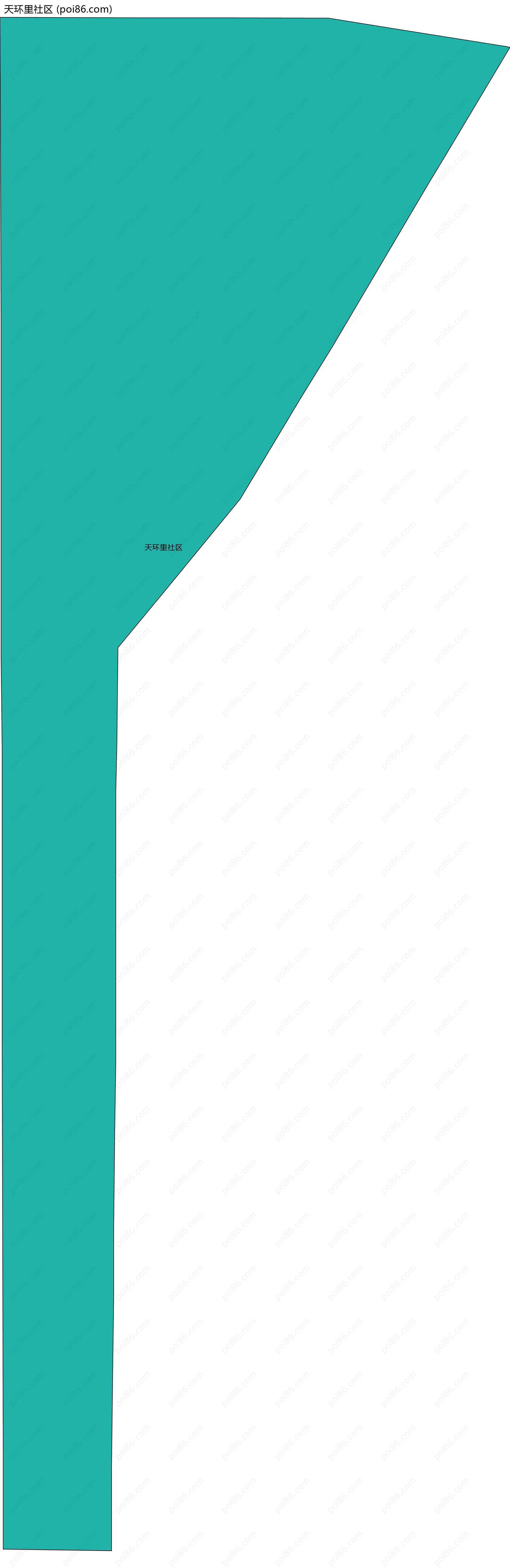 天环里社区边界地图